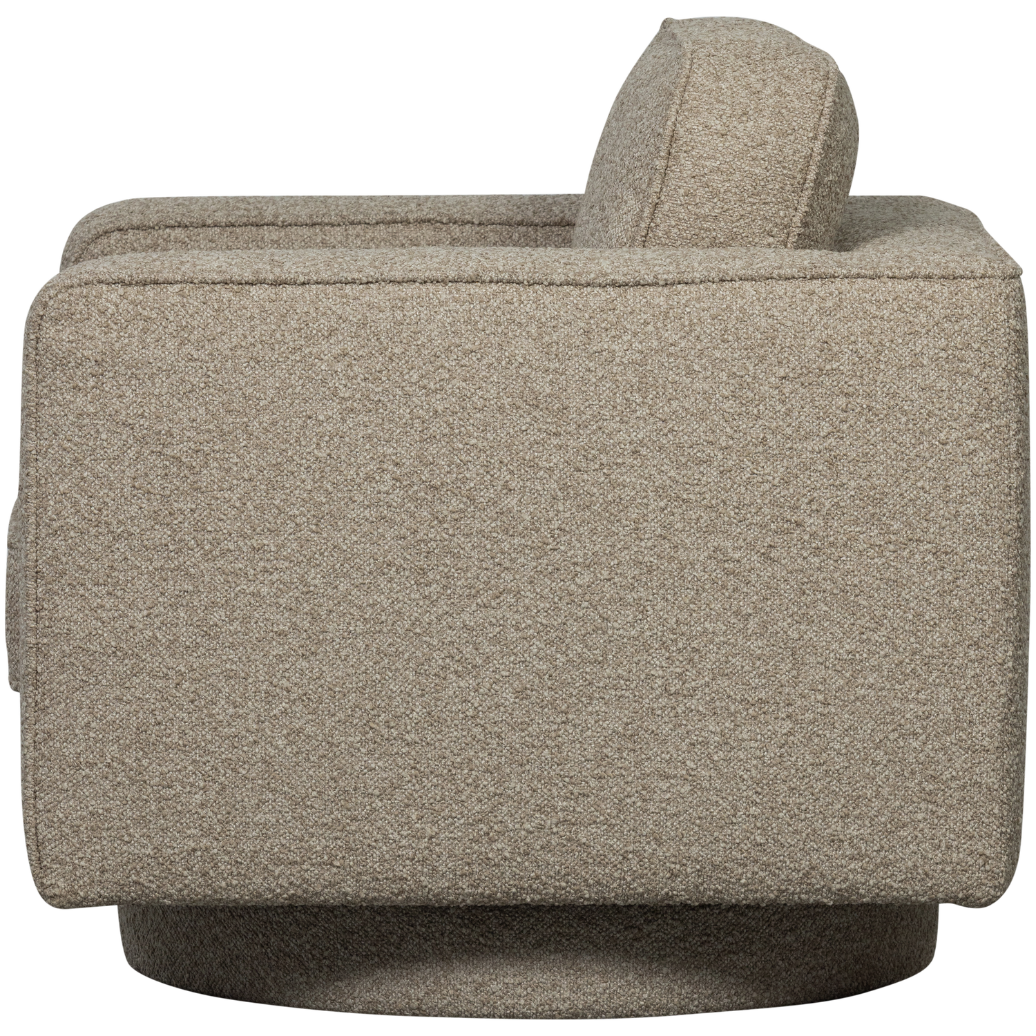 Lazy draaifauteuil boucle bruin