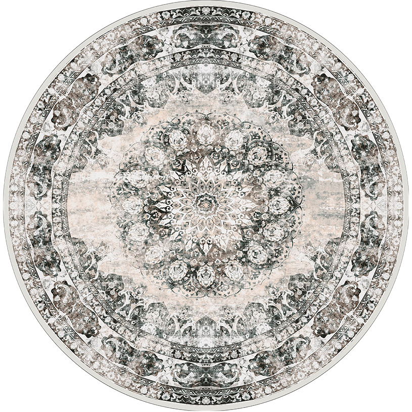 Vloerkleed Viola Antraciet rond
