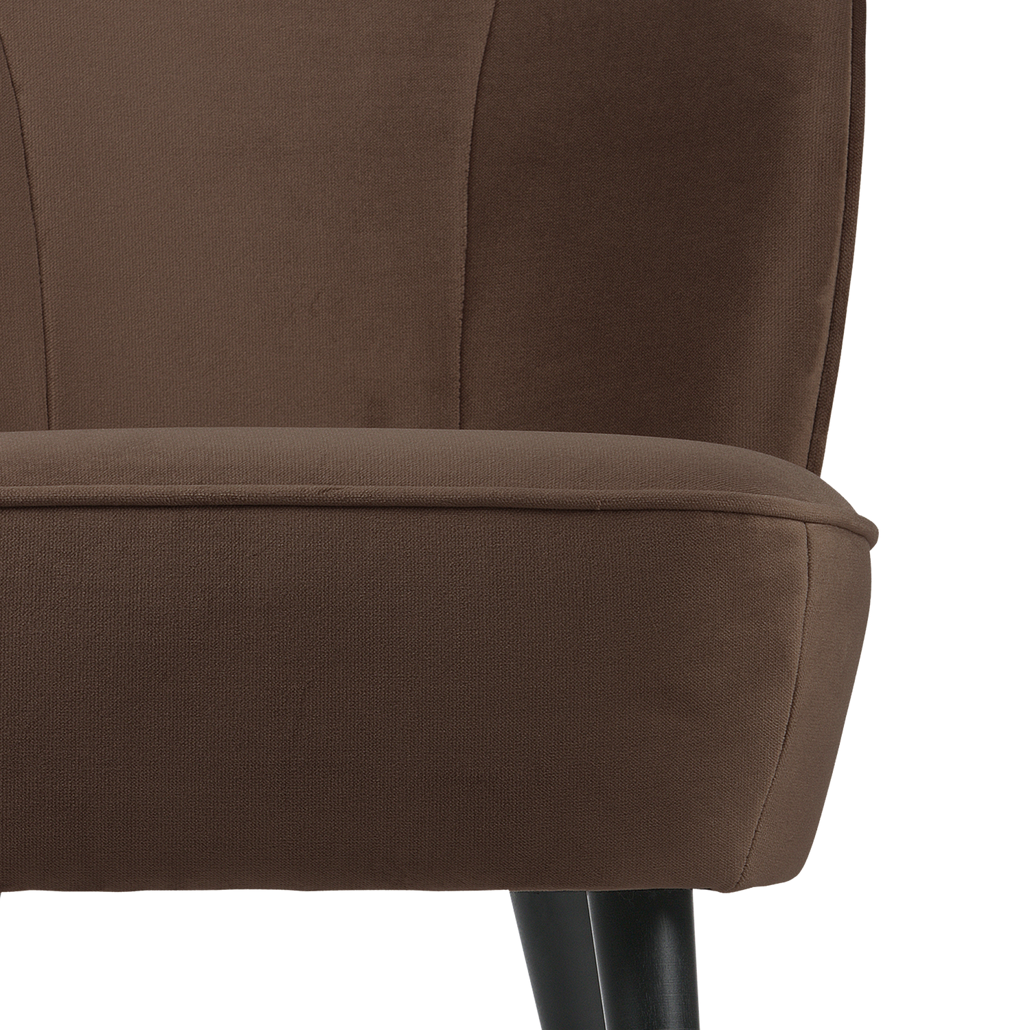 Sara fauteuil velvet donkerbruin [fsc]