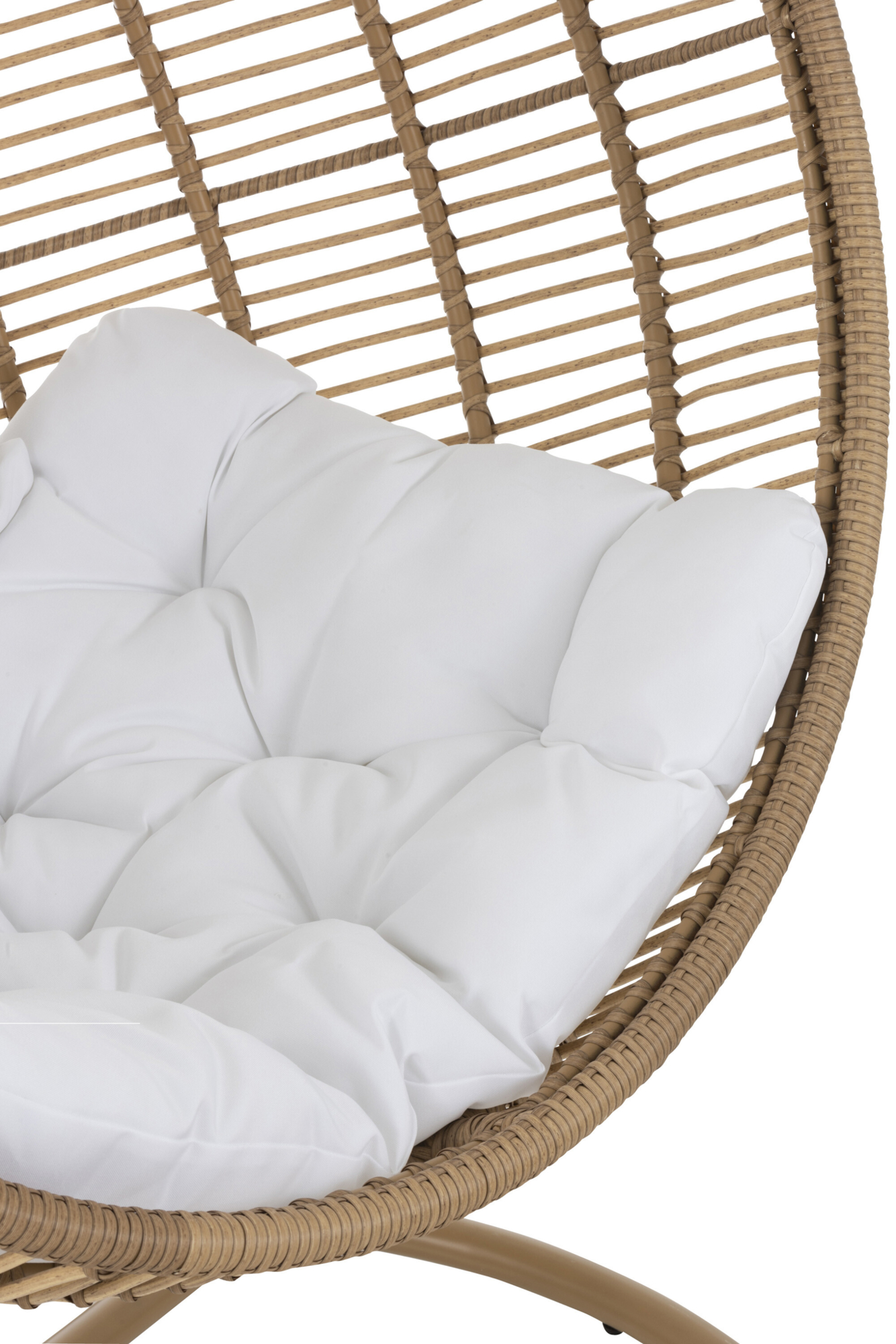 Beige ronde hangstoel j-line