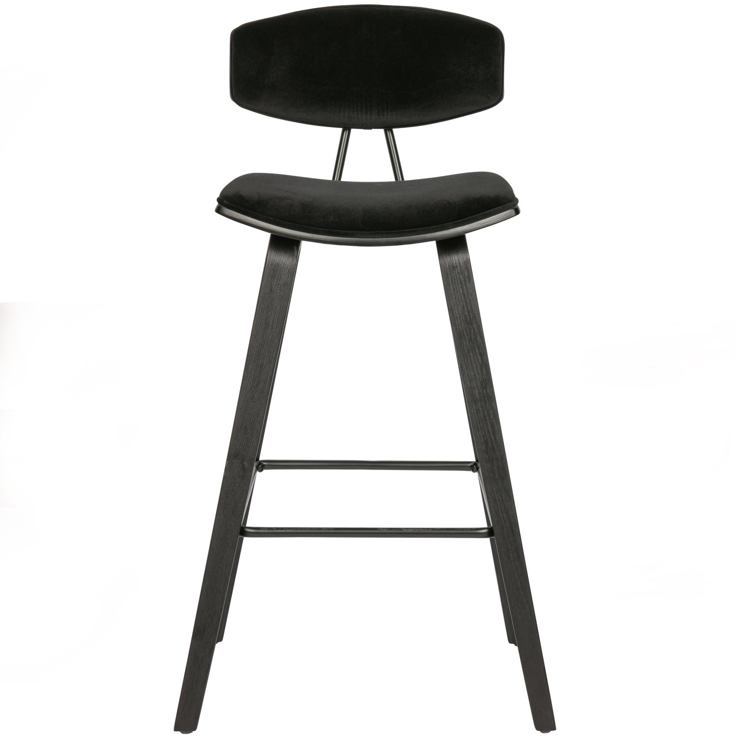 Senn barstoel velvet zwart