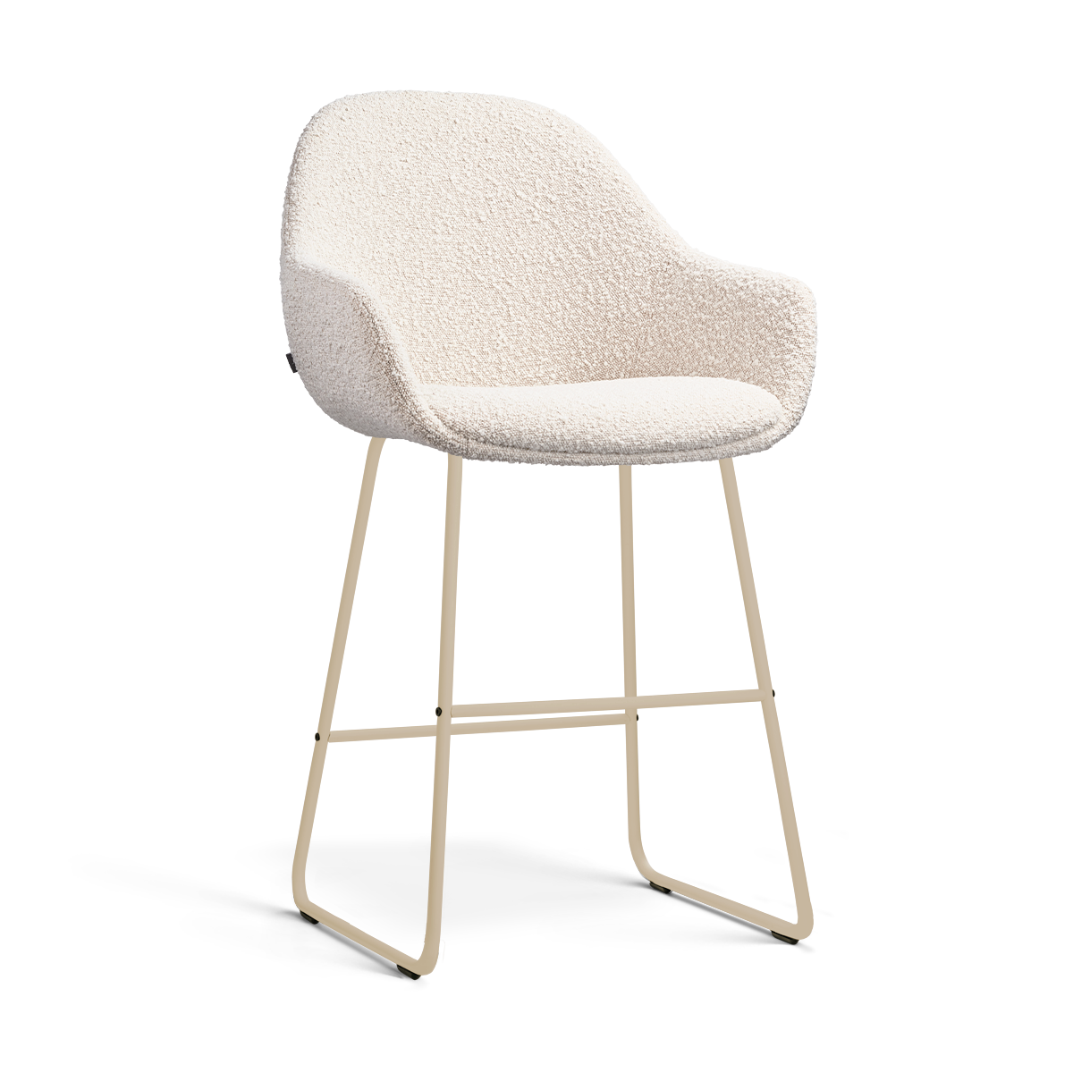 barkruk nino-mae beige onderstel