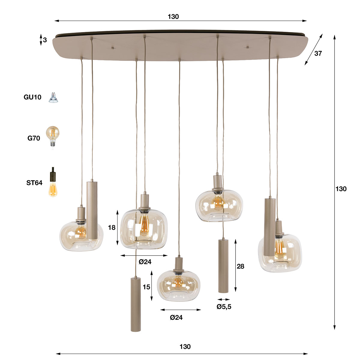 Hanglamp Serendipity 9