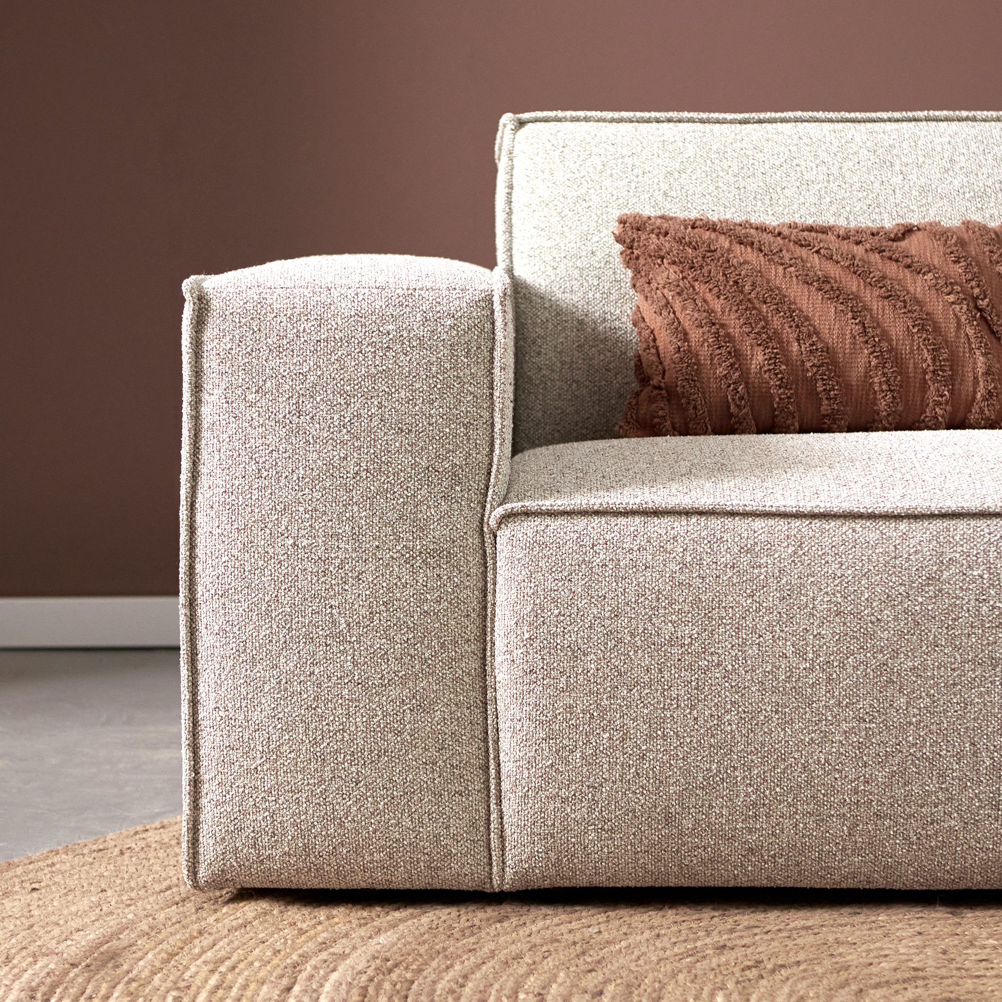 Hoekbank Chaise Livento Beige
