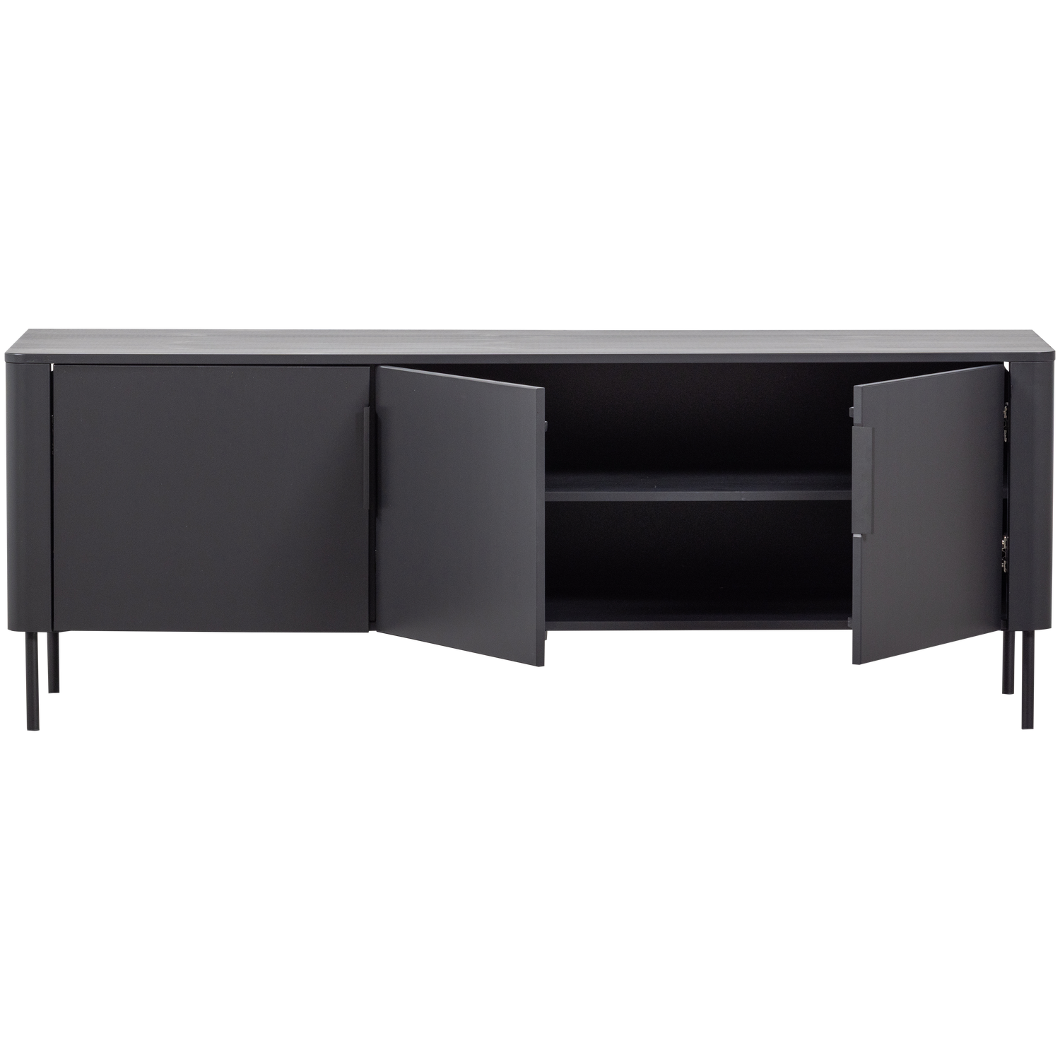 Gunnar tv meubel 154 cm grenen mud [fsc]