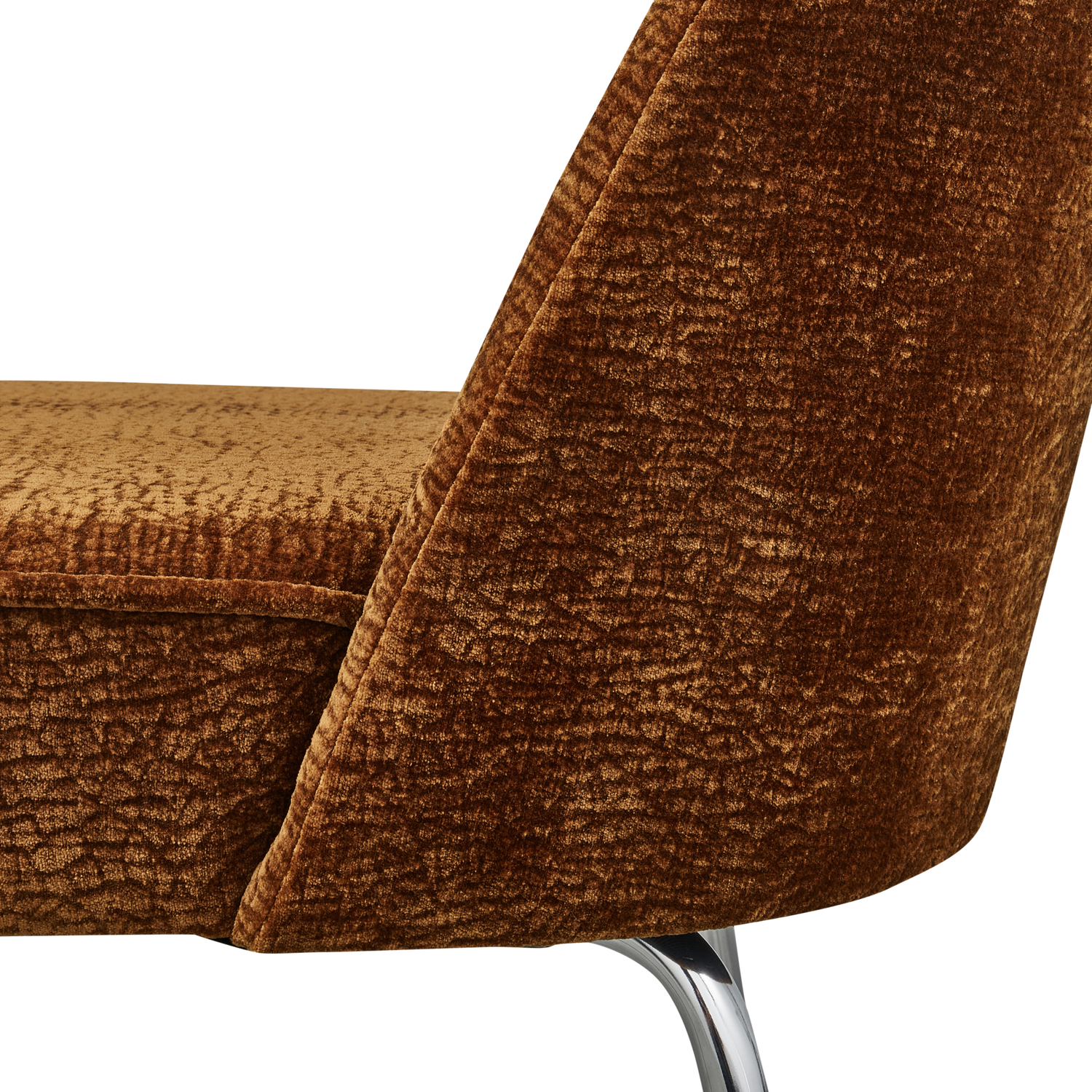 Vogue eetkamerstoel structure velvet brass