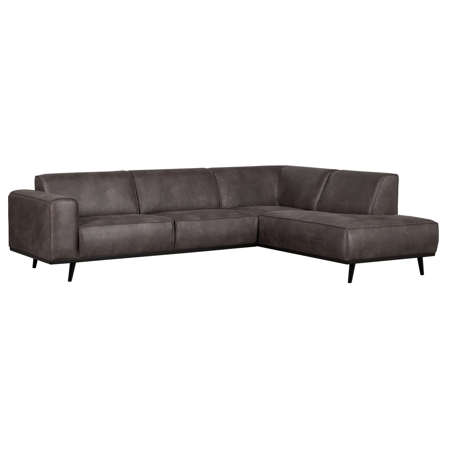 Statement hoekbank rechts chenille velvet terra