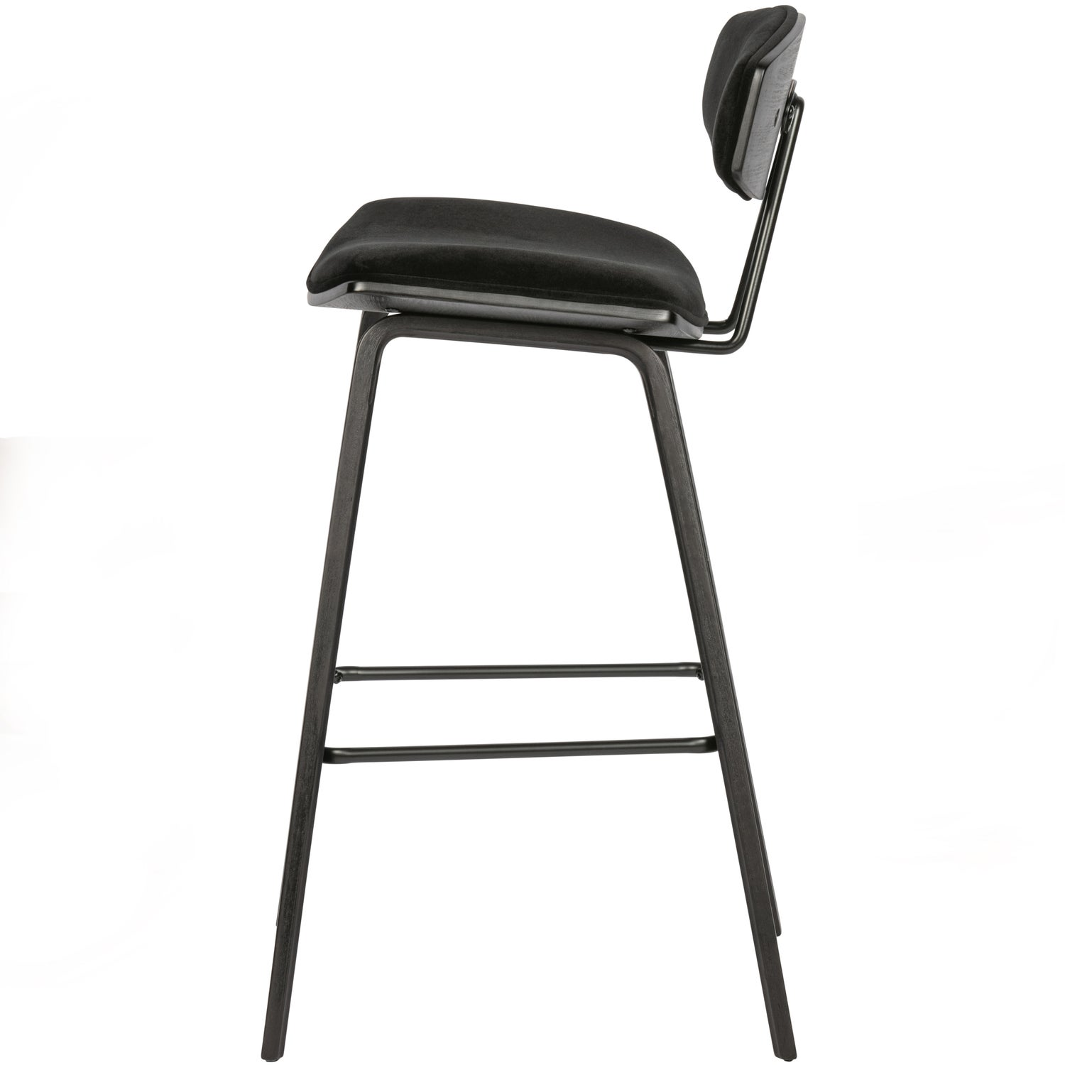 Senn barstoel velvet zwart