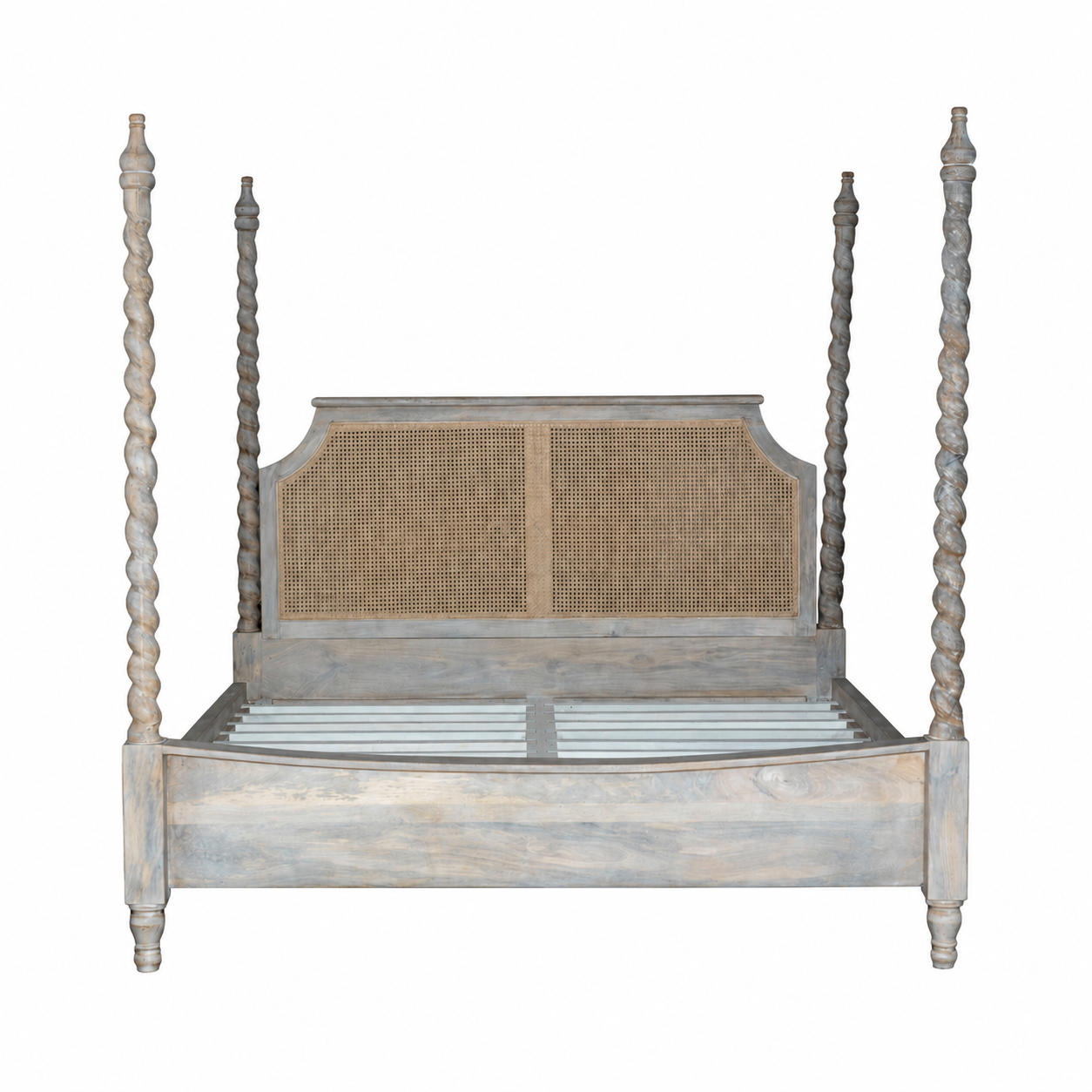 Aadinath - Handgesneden Mangohouten Hemelbed