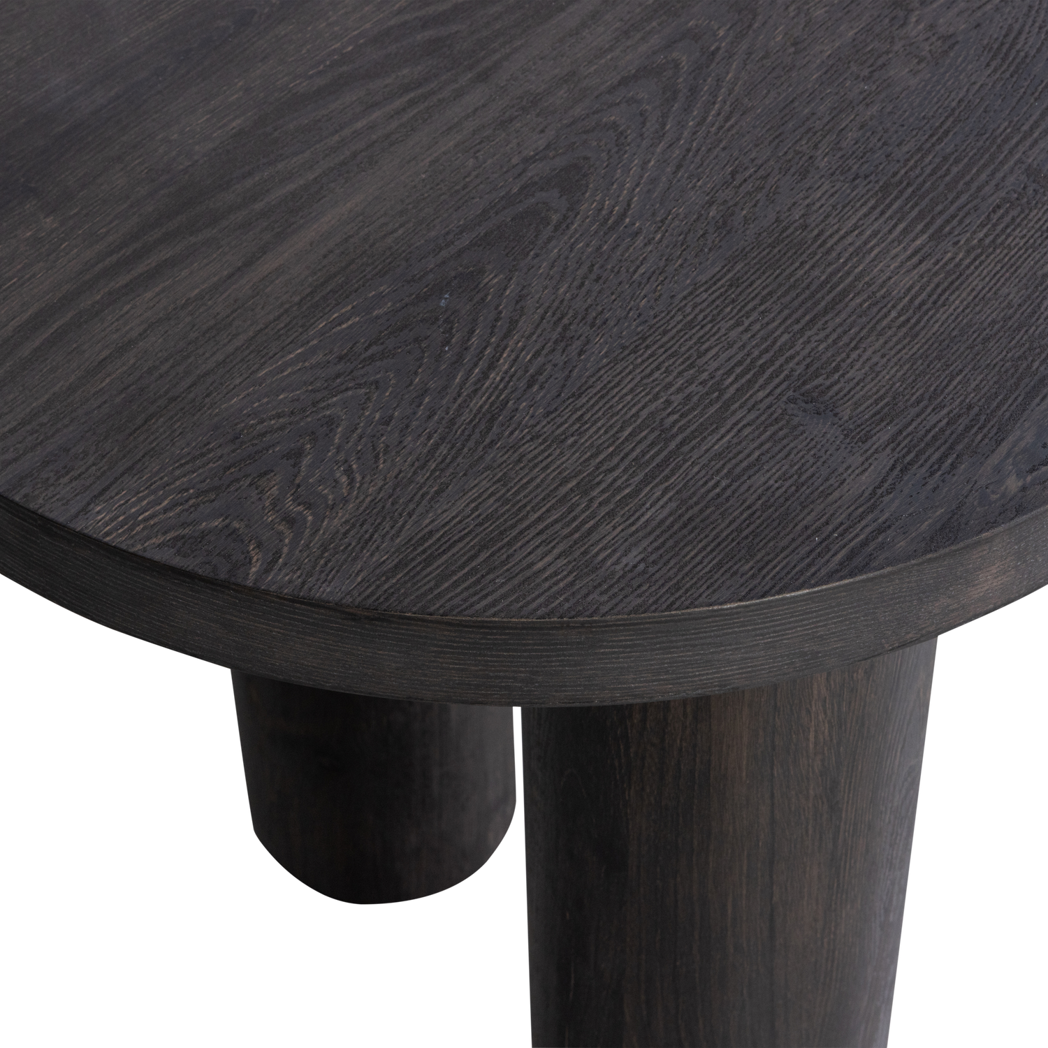 Maan organisch sidetable/bureau mdf donkerbruin