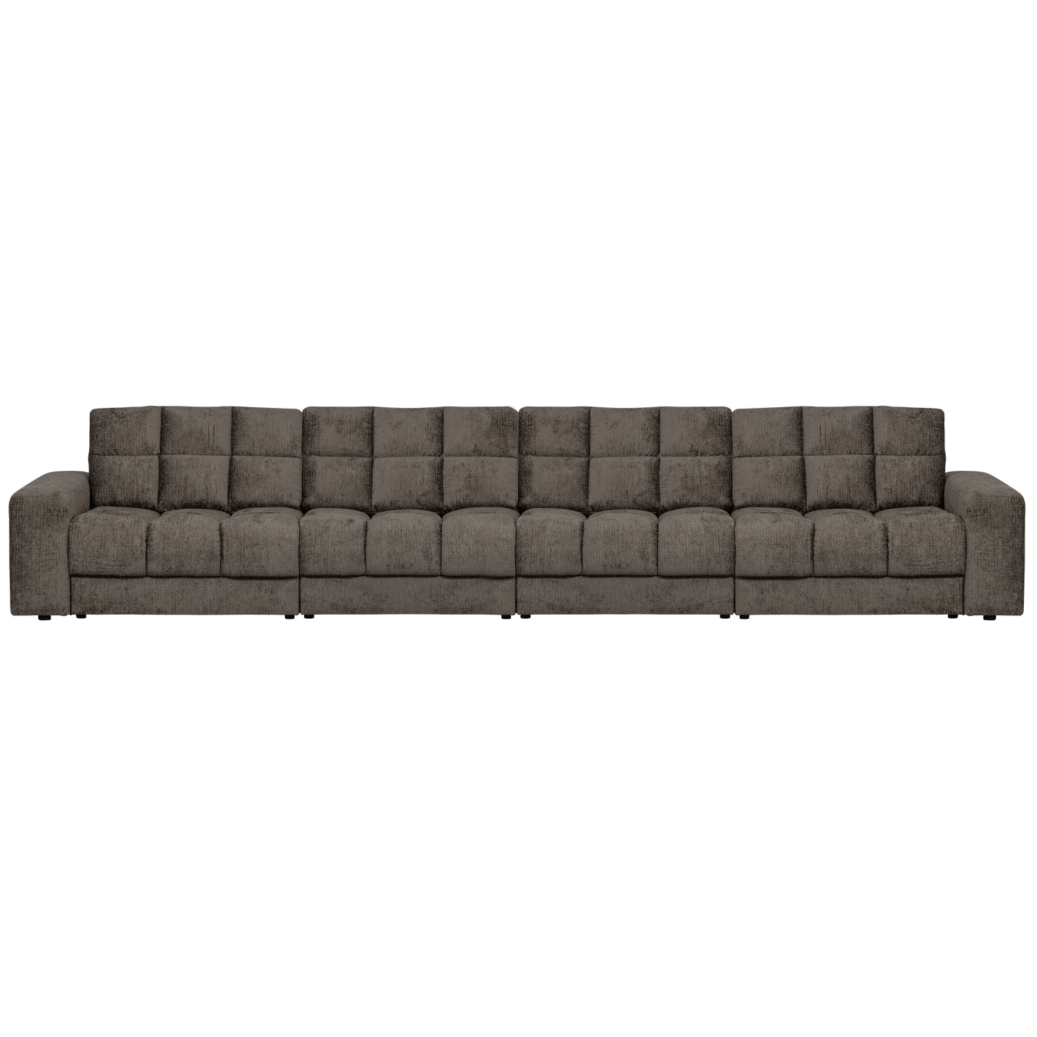 Second date 4-zits bank velvet goudgeel
