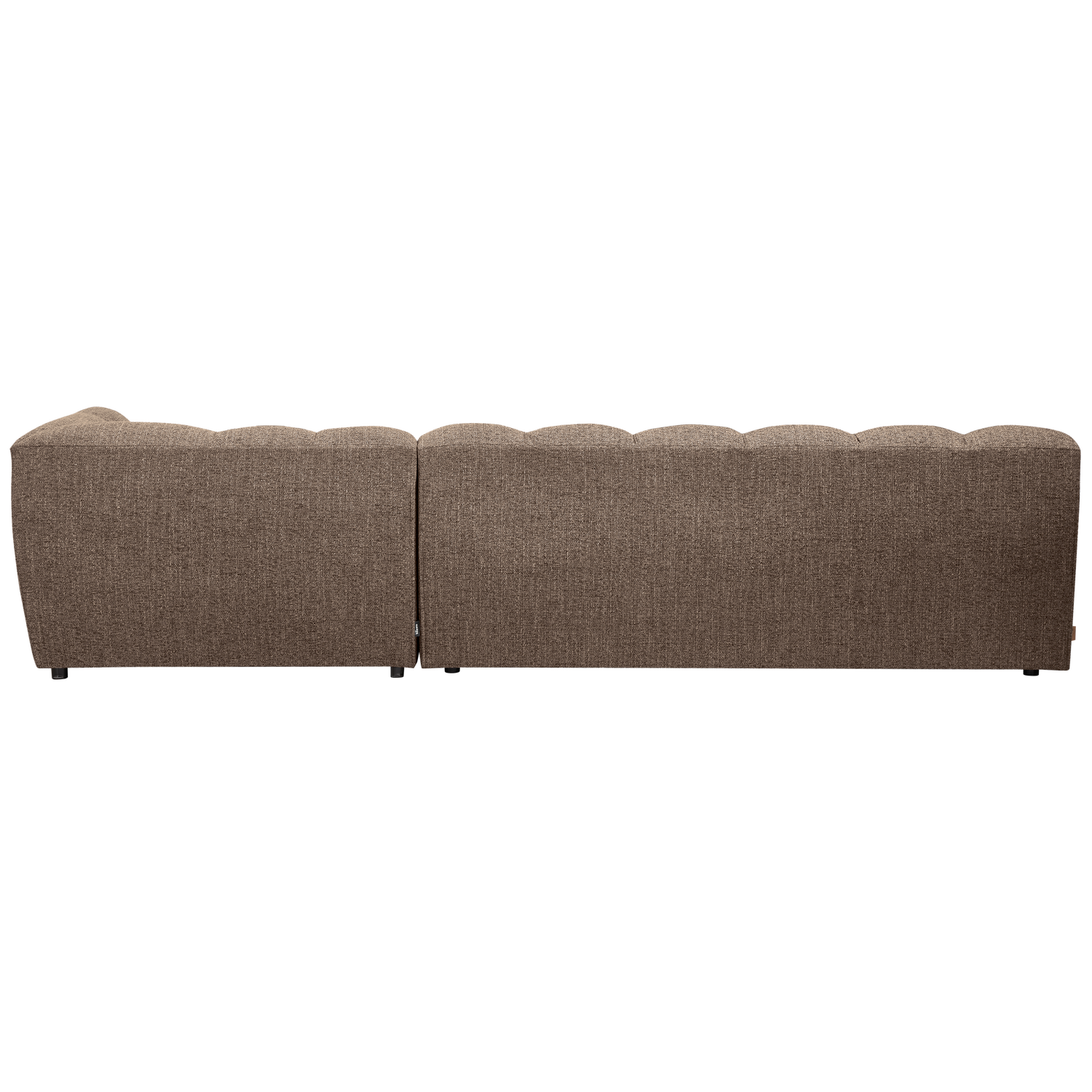 Allure chaise longue rechts geweven stof naturel melange