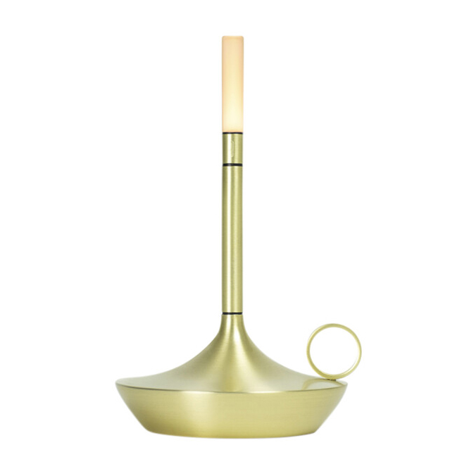 Graypants Tafellamp Wick S LED oplaadbaar messing