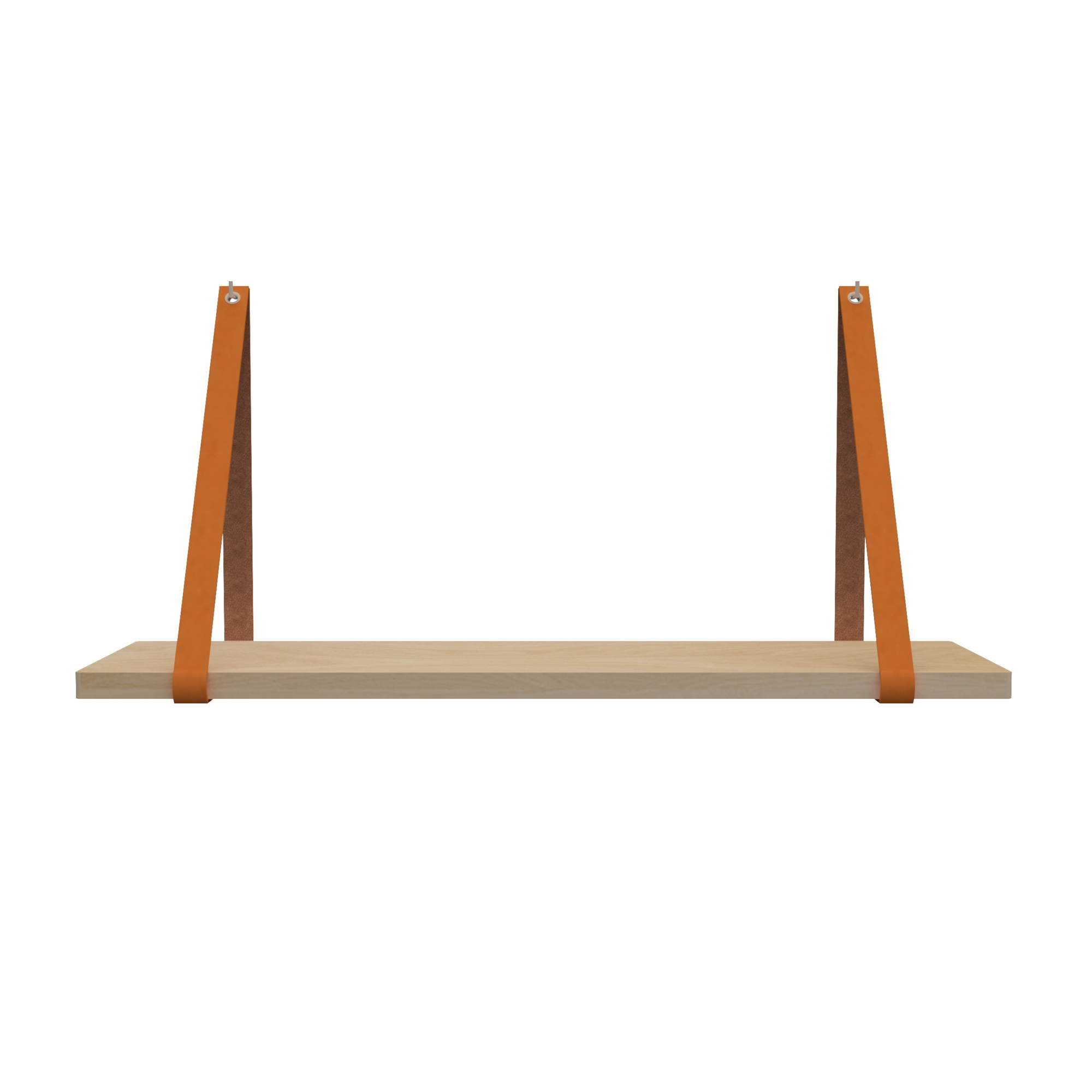 Leren plankdragers (set van 2)