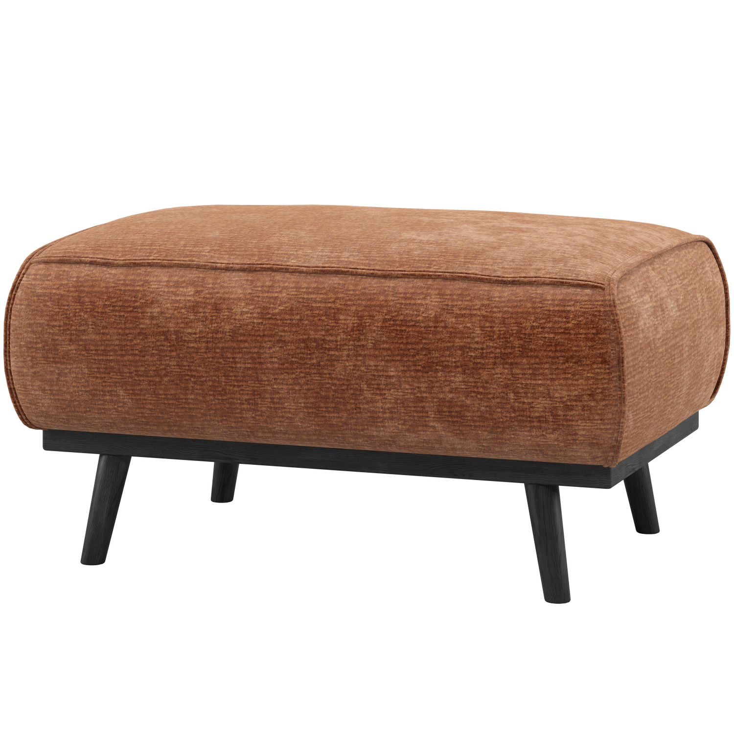 Statement hocker lichtbruin melange