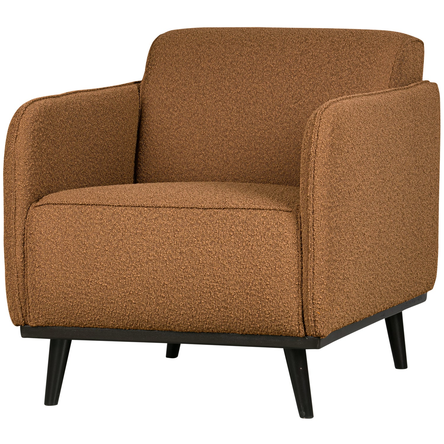 Statement fauteuil met arm chenille velvet perzikroze