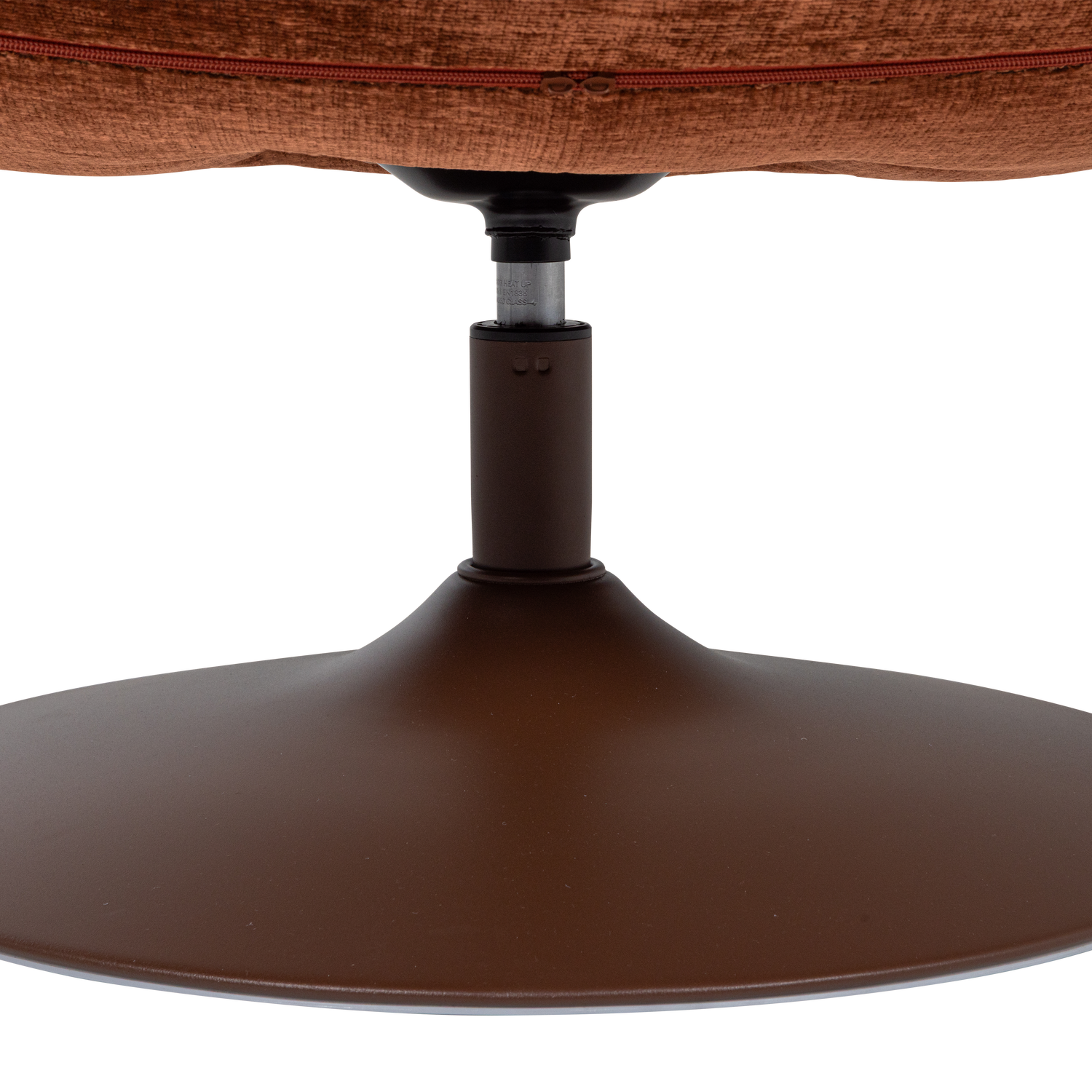 Elvi draaifauteuil chenille structuur lichtgrijs