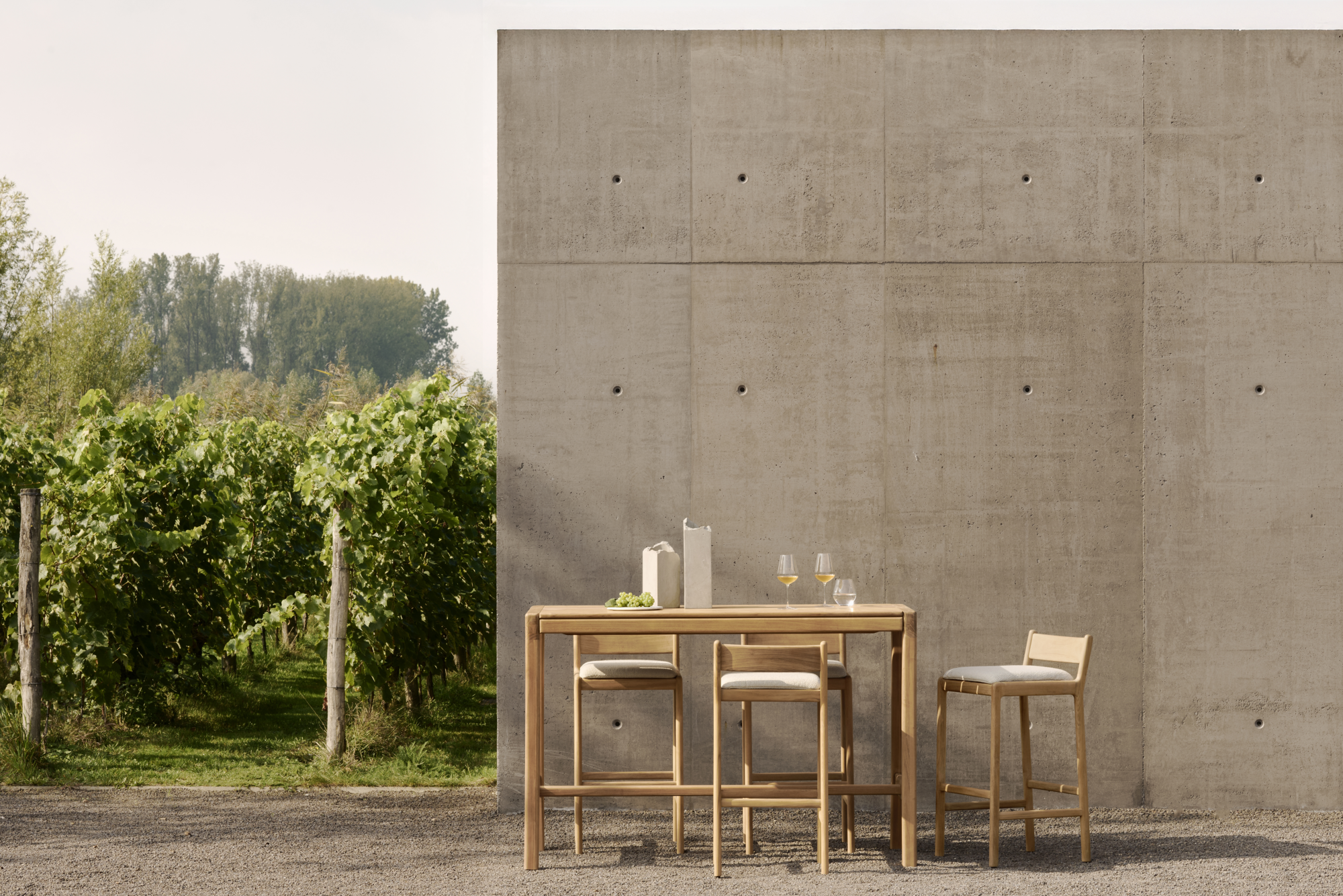 Jack outdoor barkruk - teak