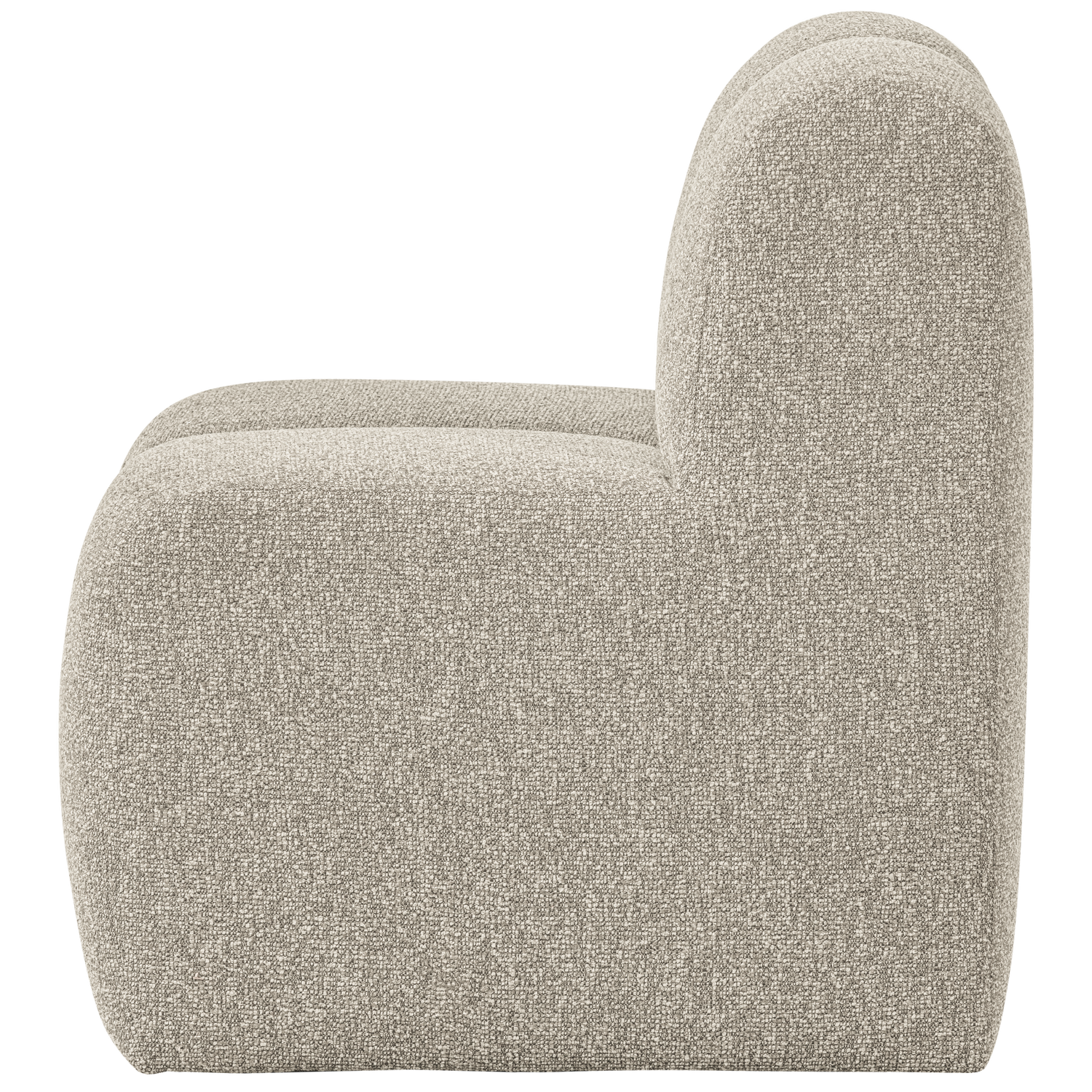 Mojo eetbank 84 cm met rugleuning wollig bruin