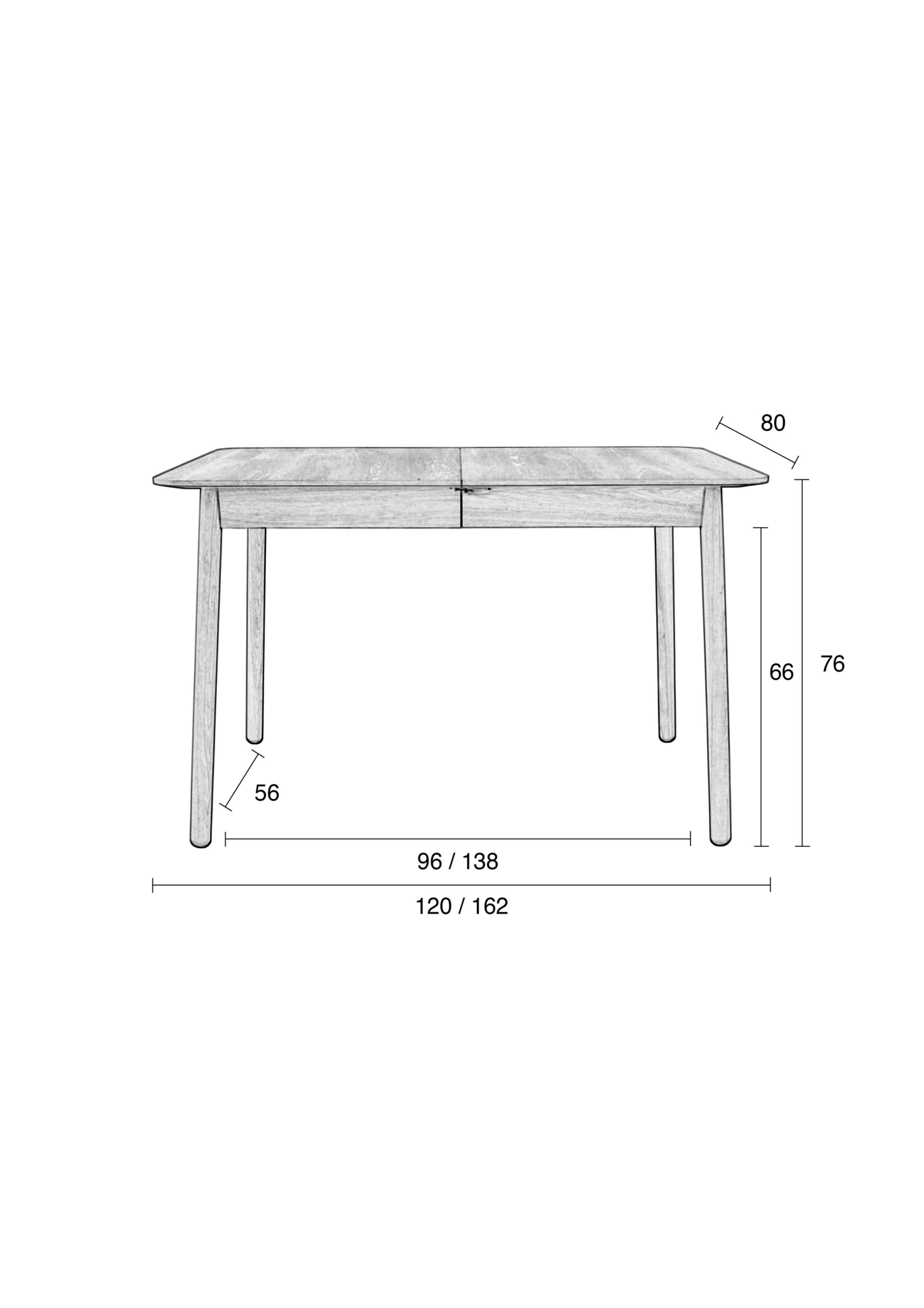 Zuiver Glimps Tafel