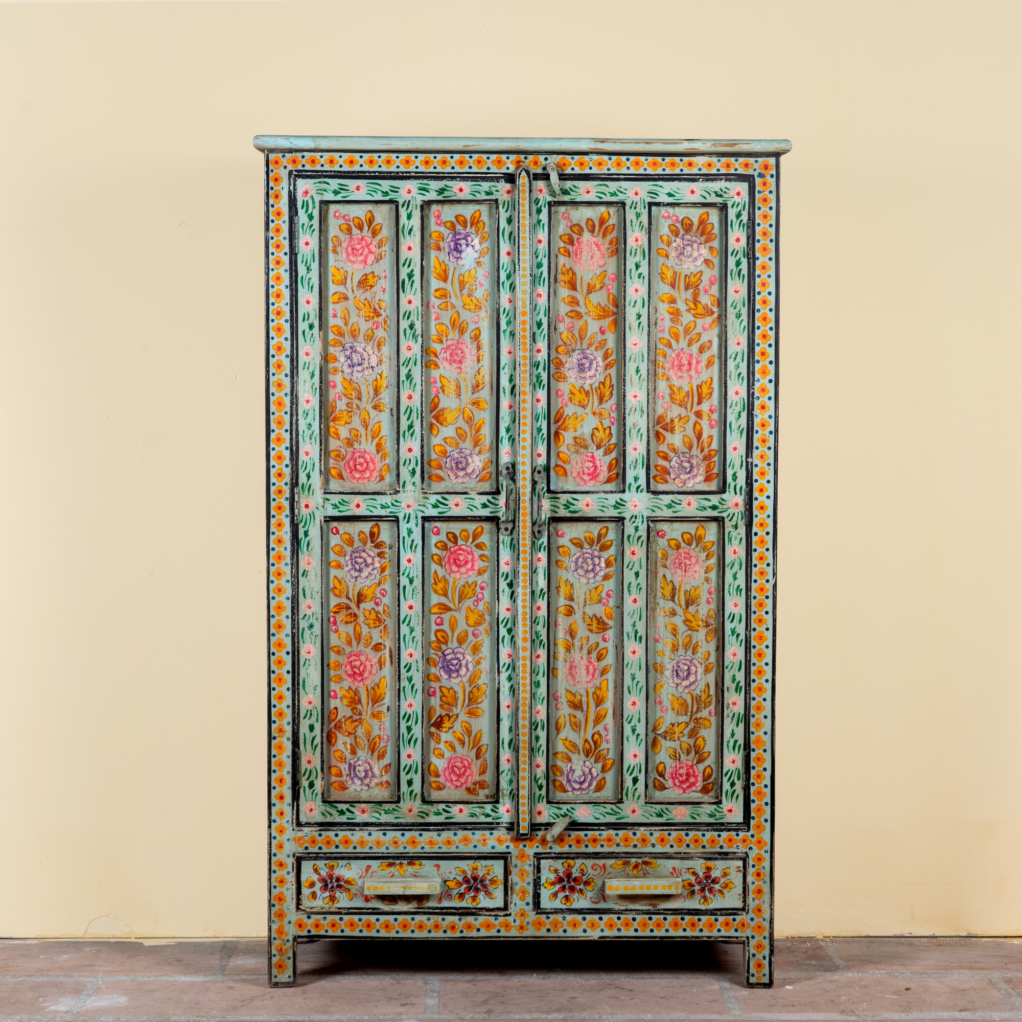 Siyan - Handbeschilderde Boho Kast 