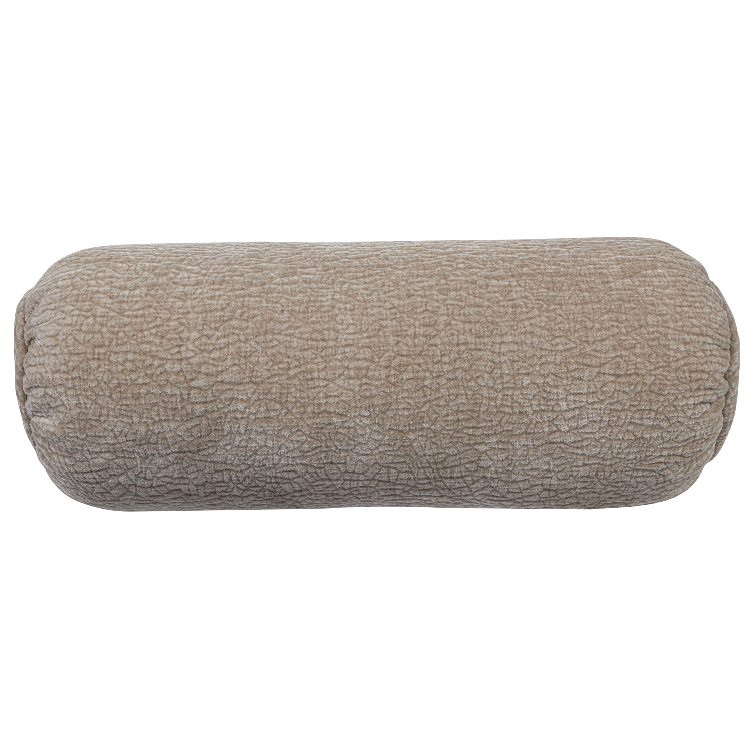 Baggy rolkussen 50xo23 cm 3d chenille middenbruin