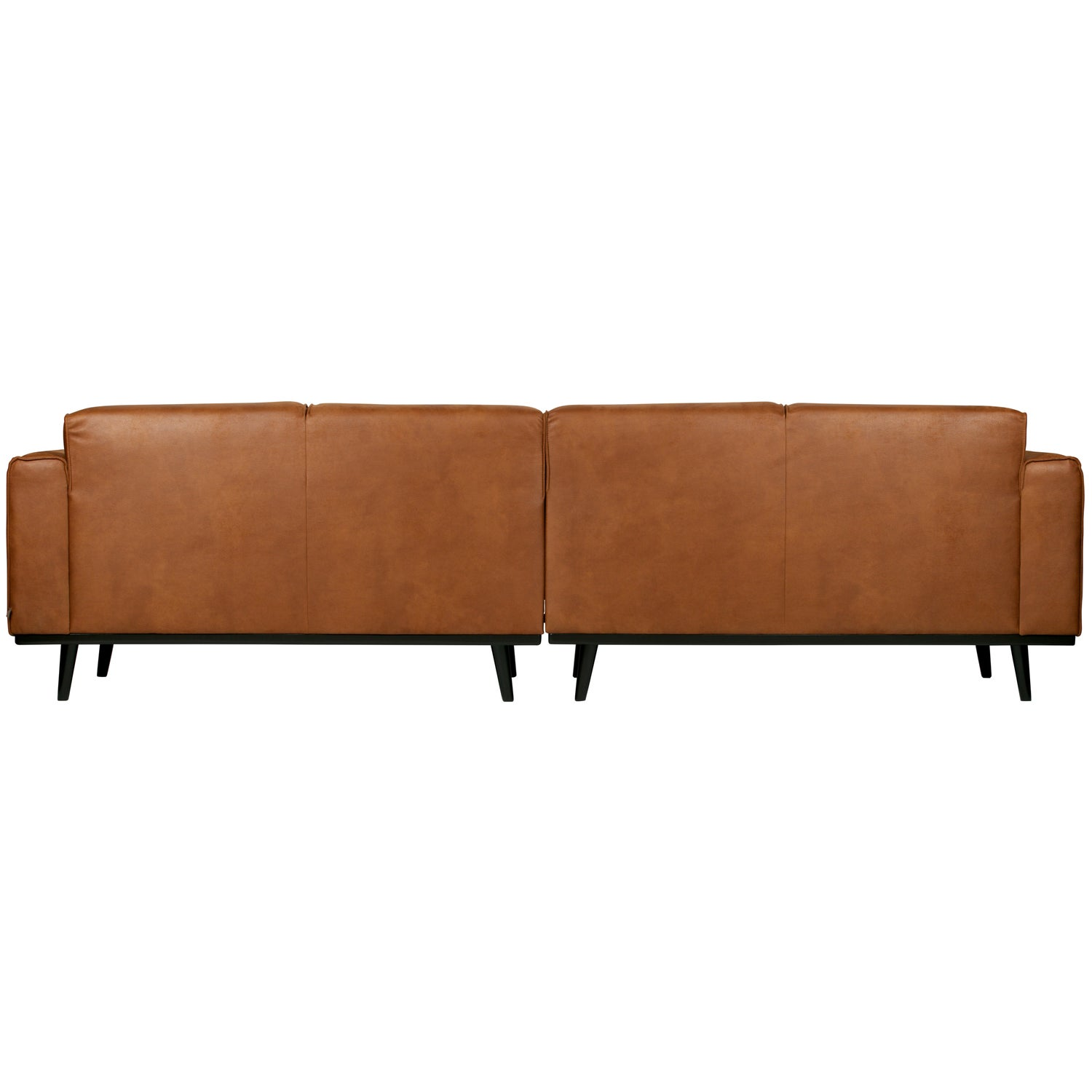 Statement 4-zits bank 280 cm chenille velvet perzikroze