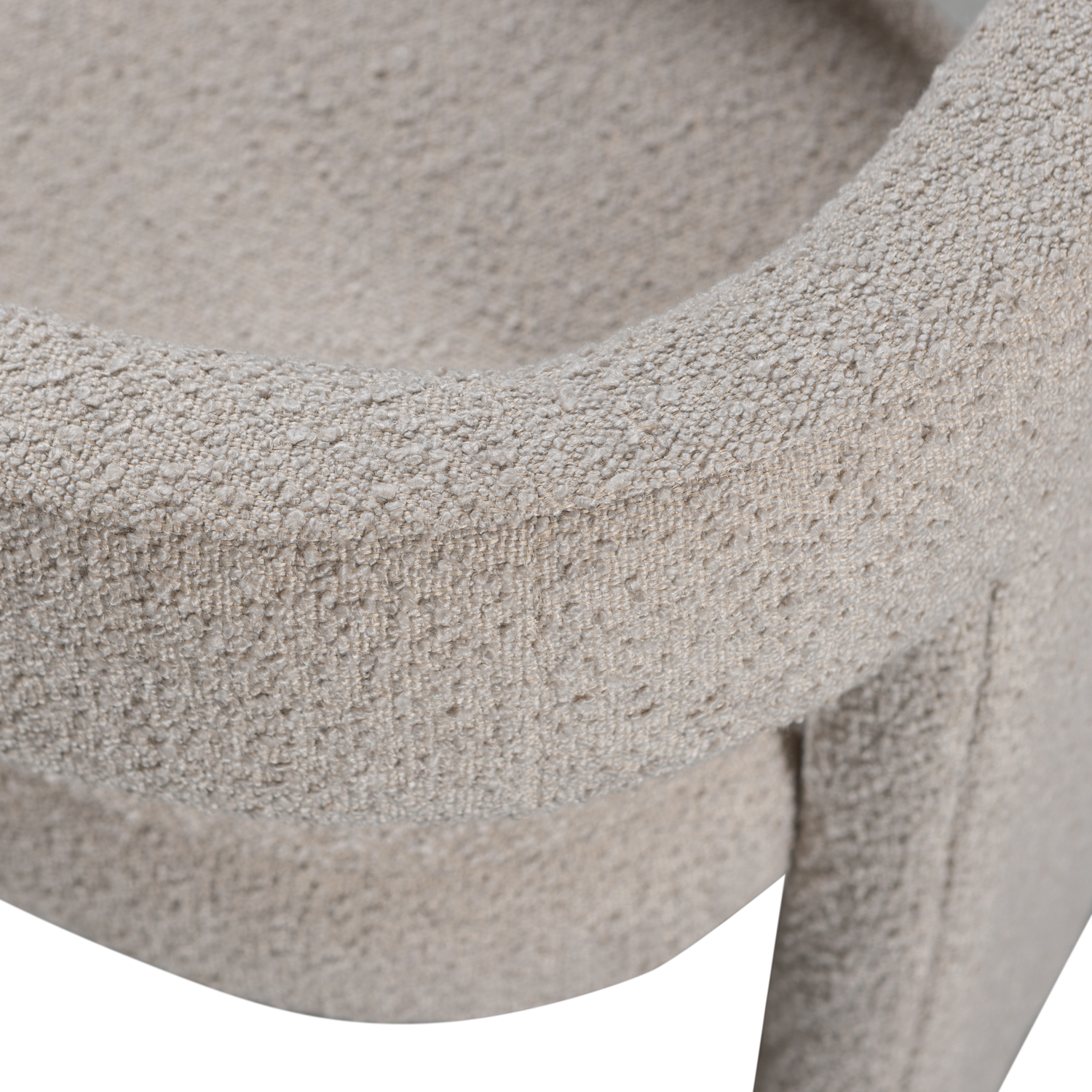 Tiwa fauteuil boucle beige