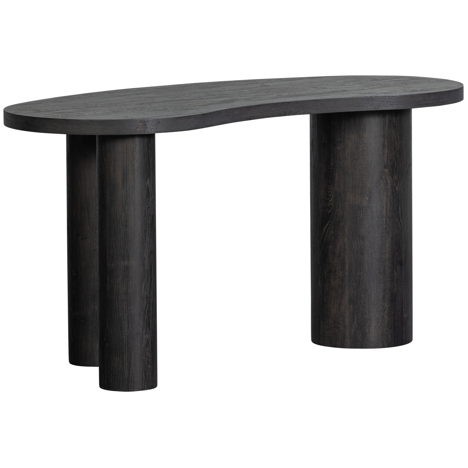 Maan organisch sidetable/bureau mdf donkerbruin