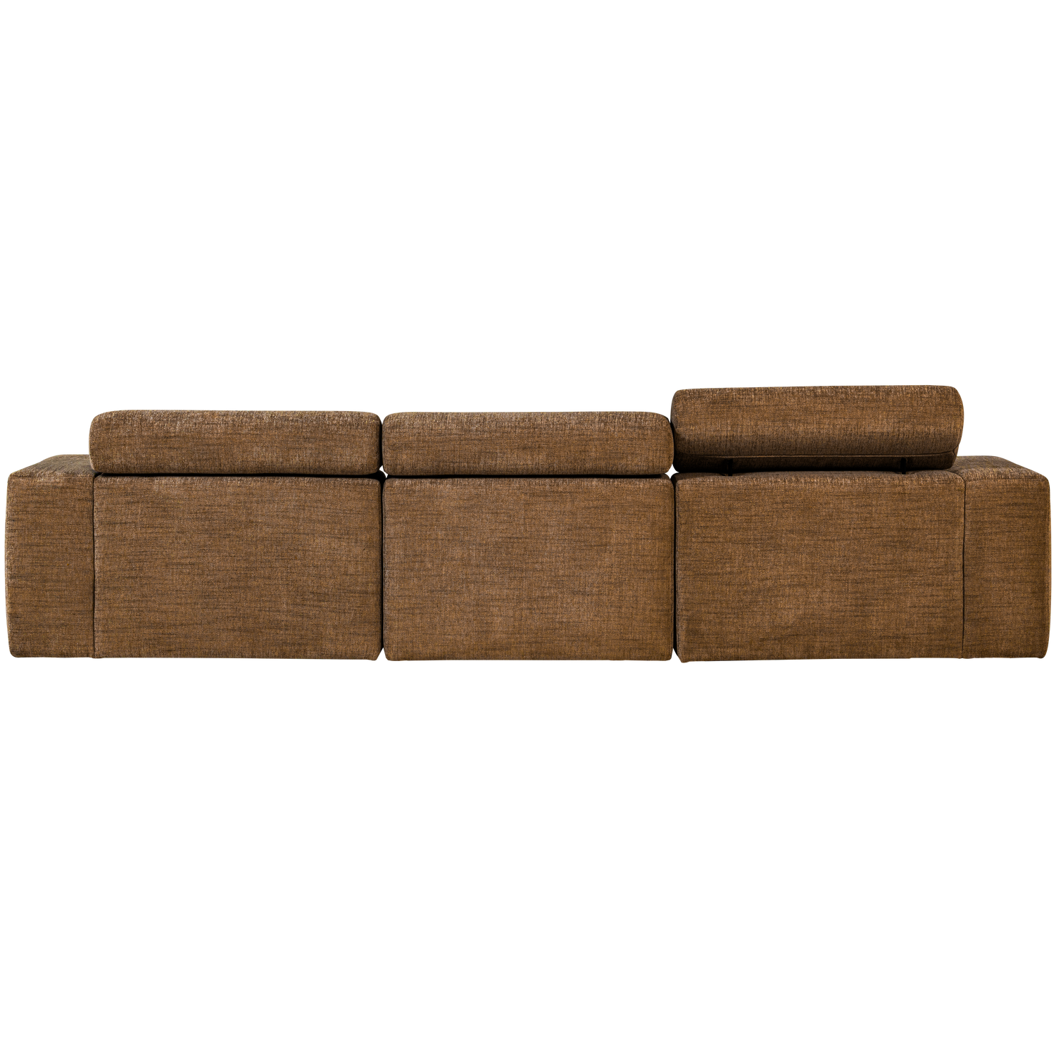 Novi chaise longue bank rechts donkerbruin melange