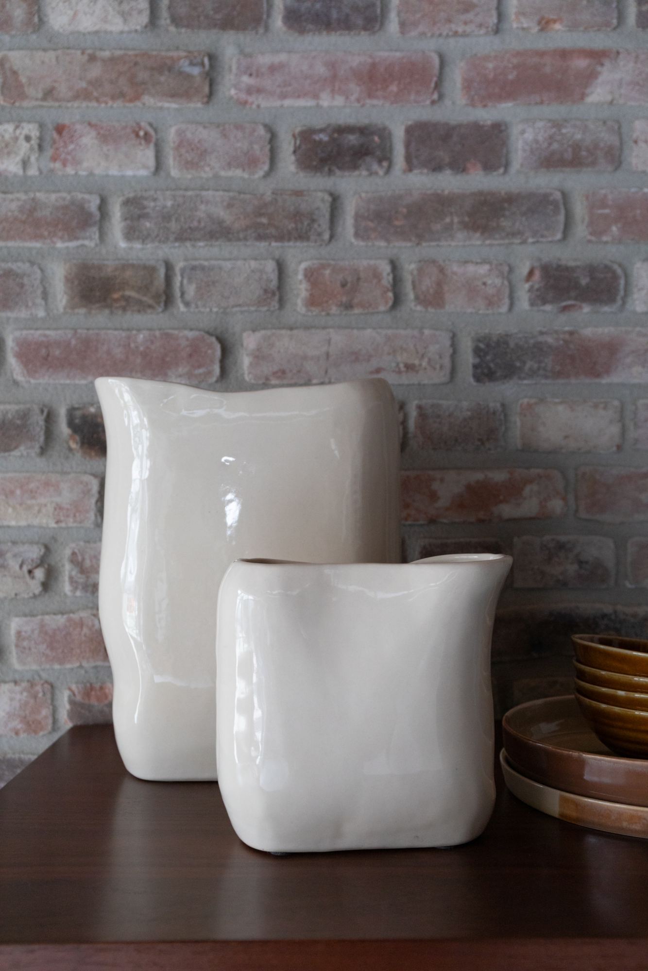 Vase edna m beige