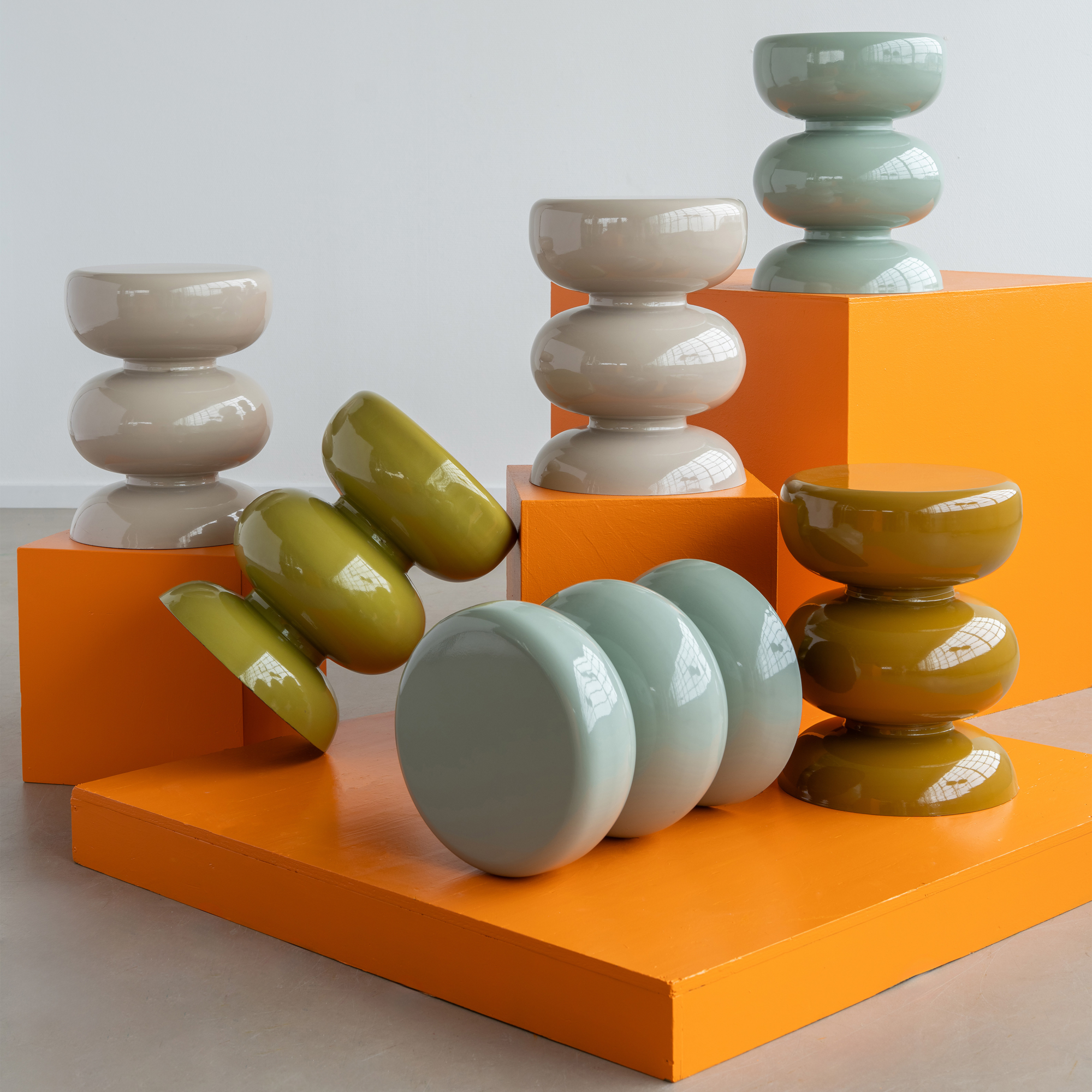 Bijzettafel Mala glossy
