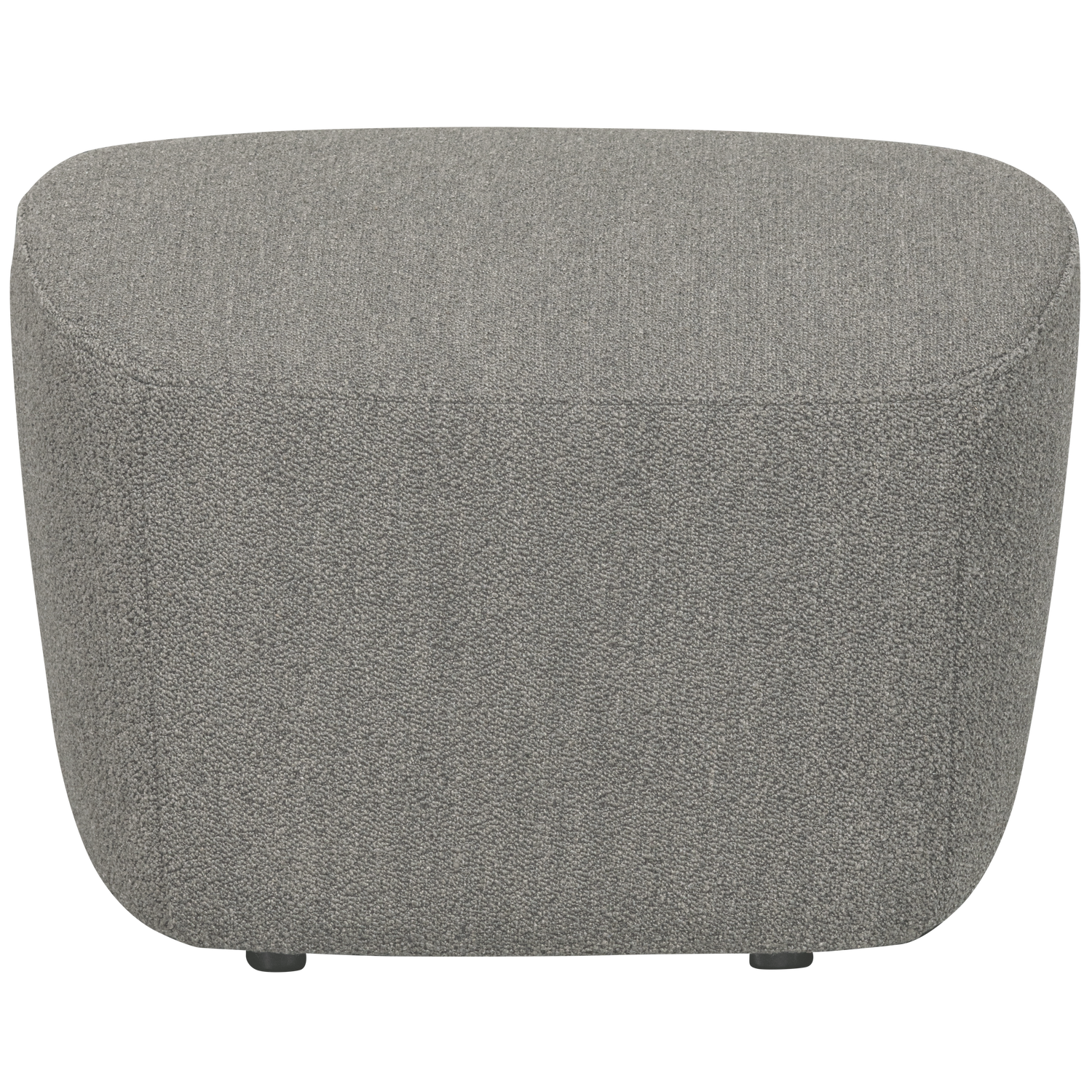 Lofty hocker boucle staalgrijs