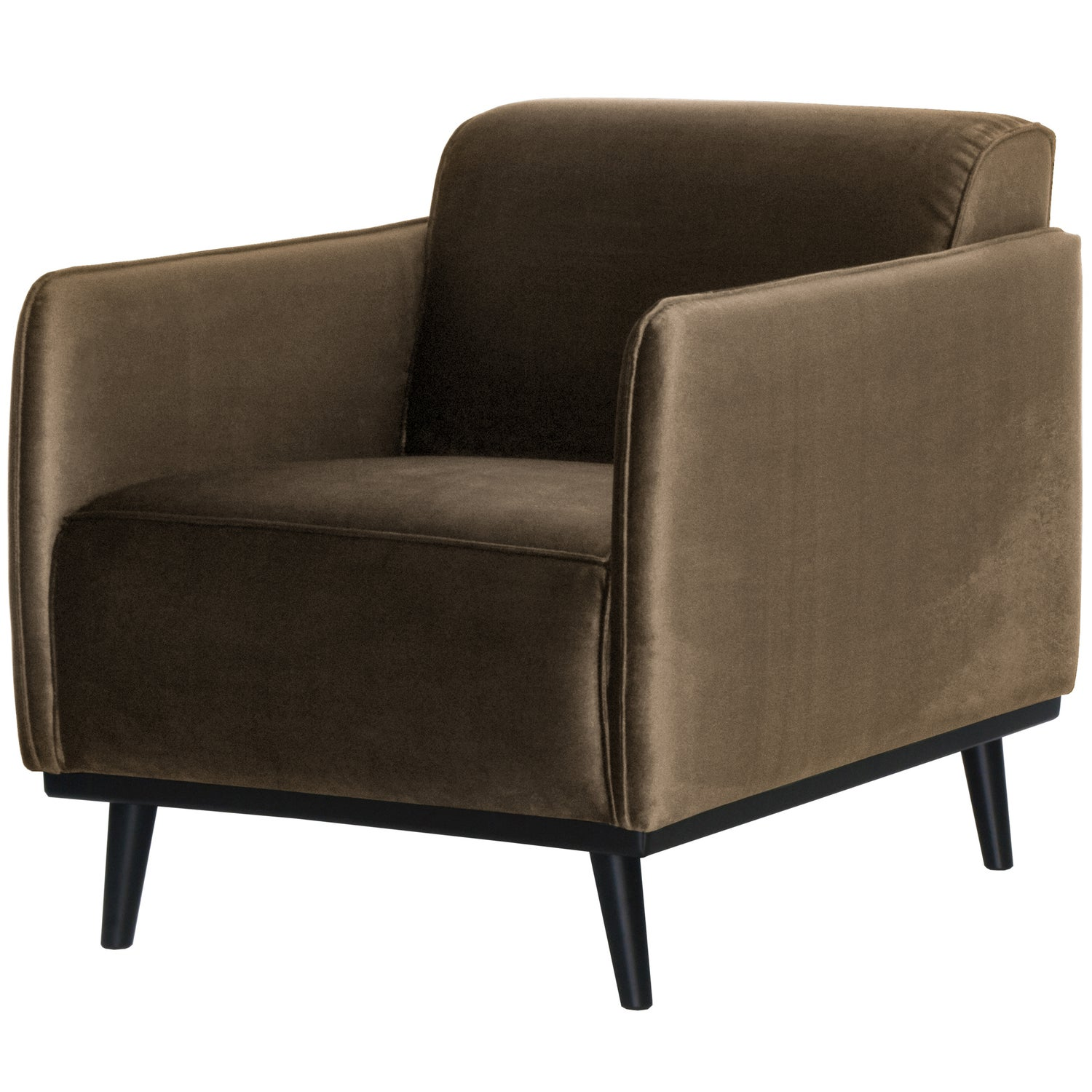 Statement fauteuil met arm chenille velvet perzikroze