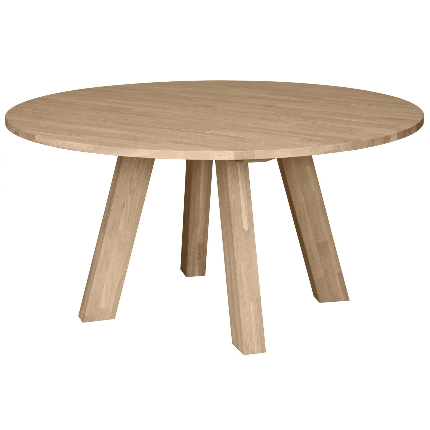 Rhonda xl eettafel o150 cm eiken blacknight [fsc]