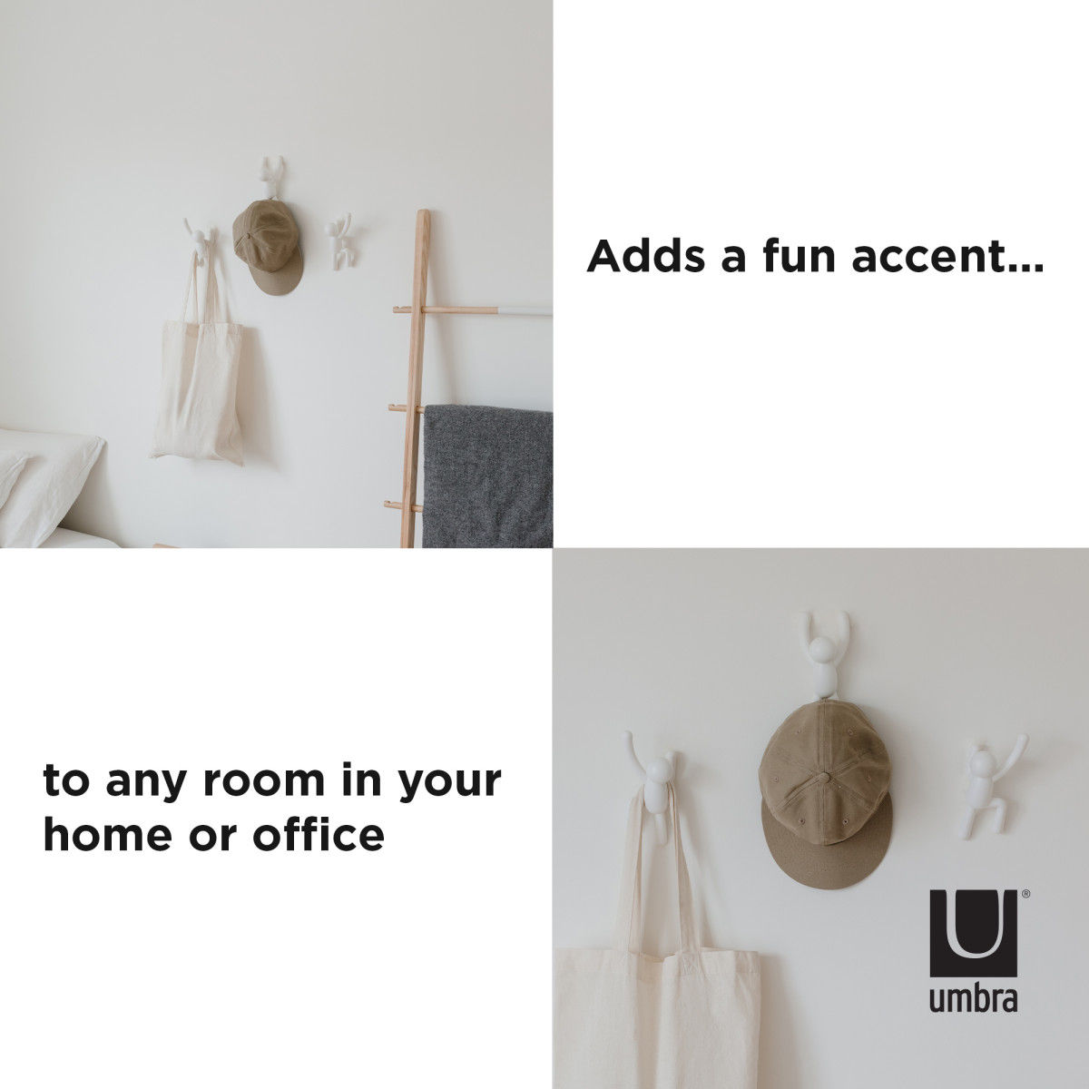 Umbra Ophanghaak Buddy - Set Van 3 Stuks