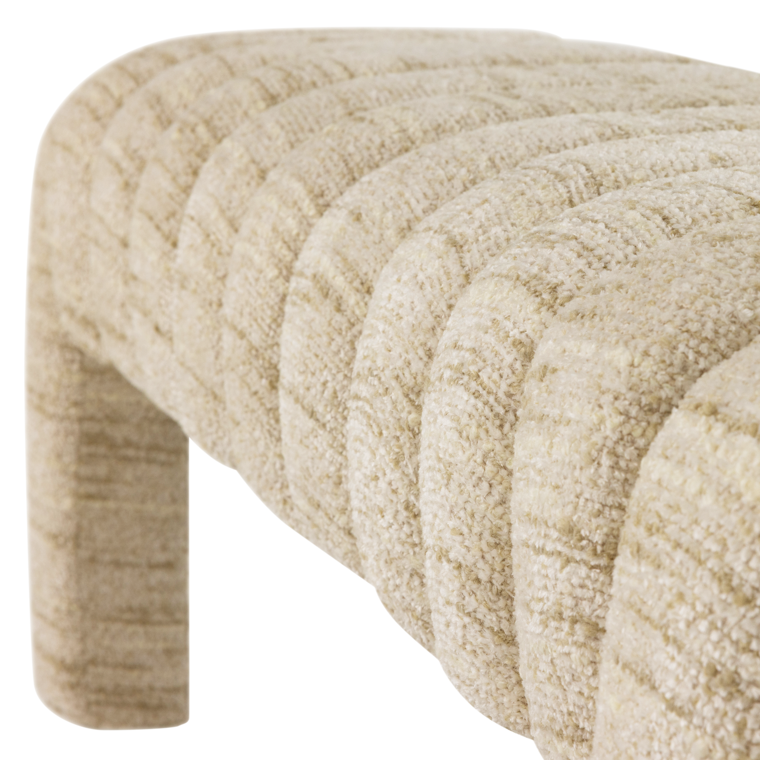 Frex gestoffeerd bankje boucle naturel [fsc]