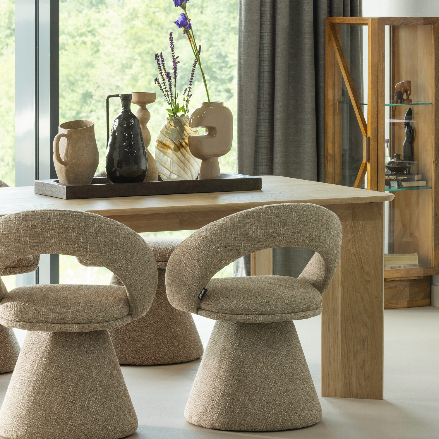 Tablo eettafel afgerond dl 180x100 cm transparant [fsc]