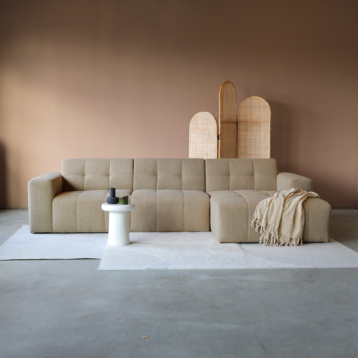 Nova Hoekbank Taupe