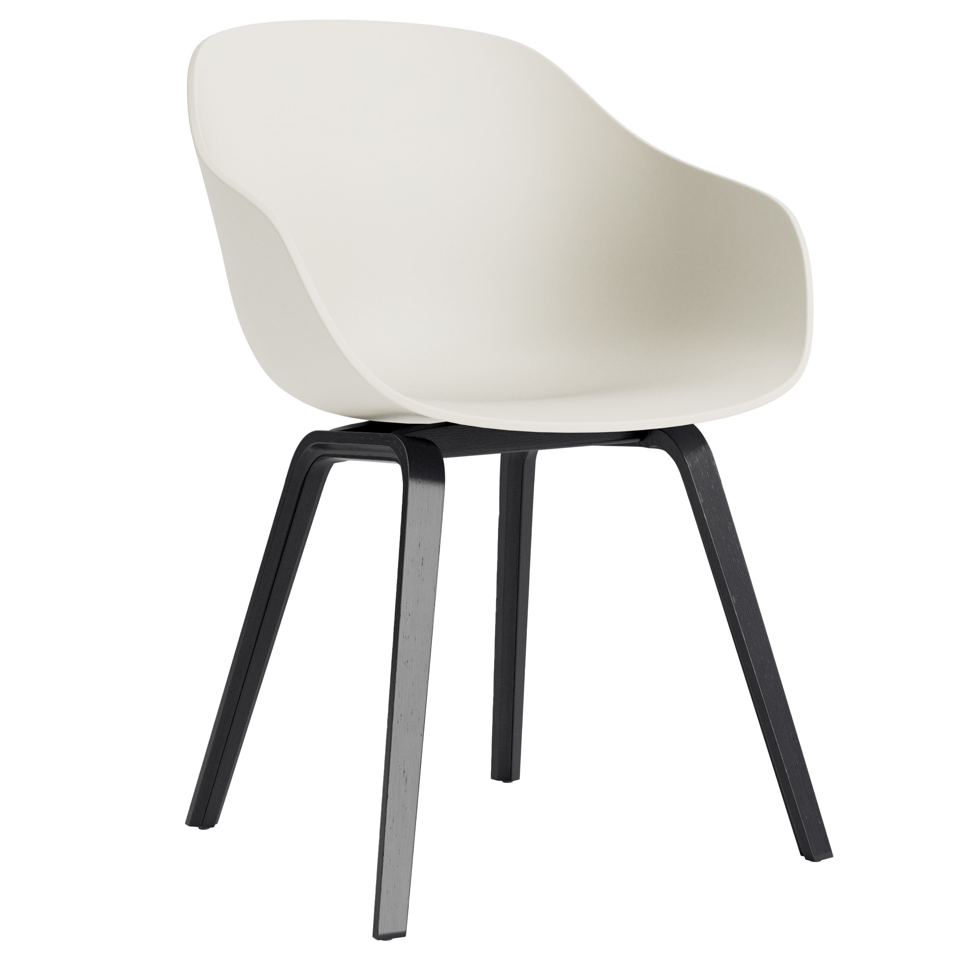 HAY stoel AAC 222 eiken zwart gelakt frame