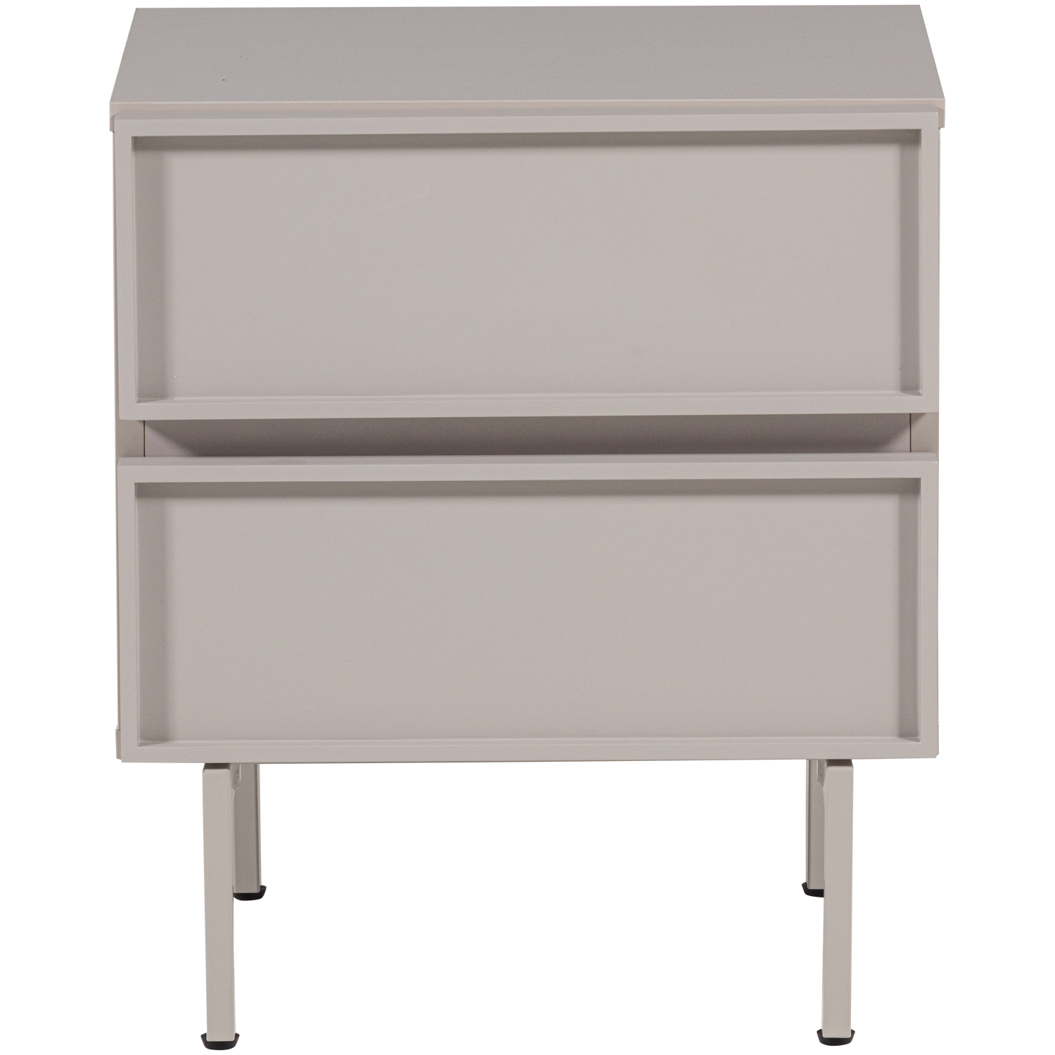 Tours ladekast/nachtkastje 2 lades melamine/mdf naturel