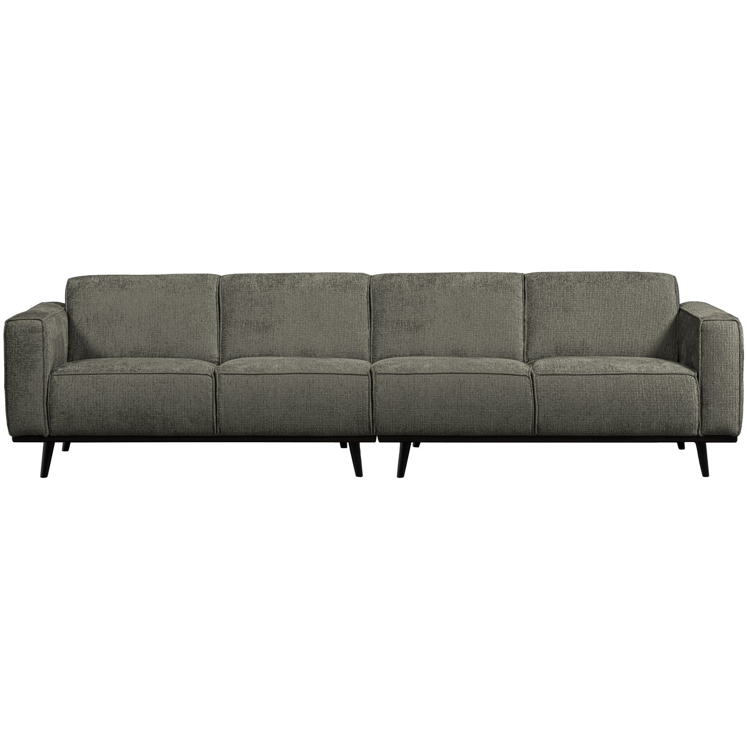 Statement 4-zits bank 280 cm chenille velvet perzikroze