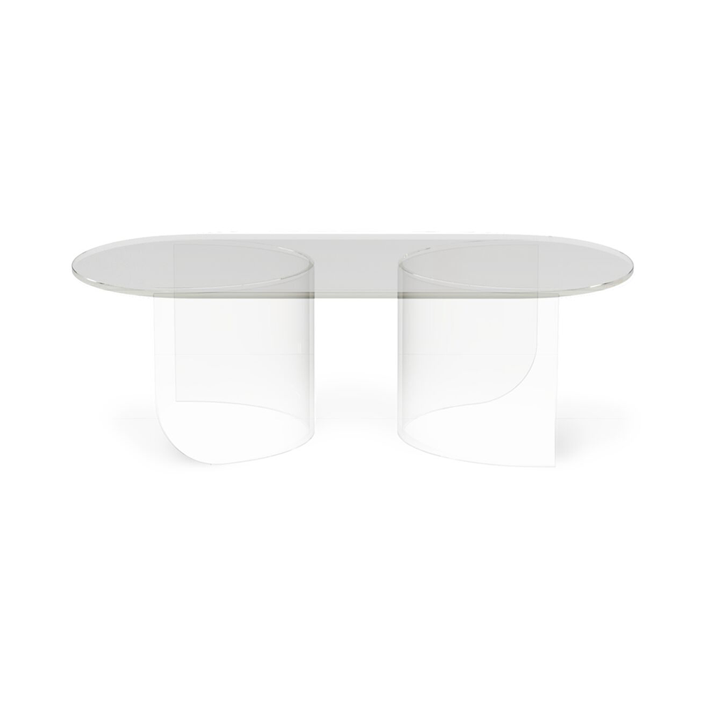 Salontafel Plateau glas