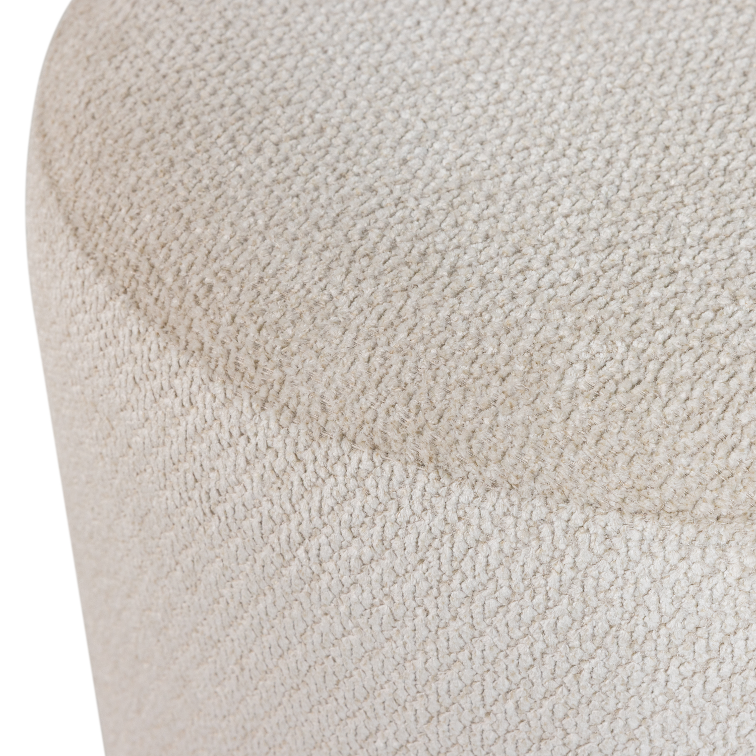 Islen poef met draaivoet boucle bordeauxrood