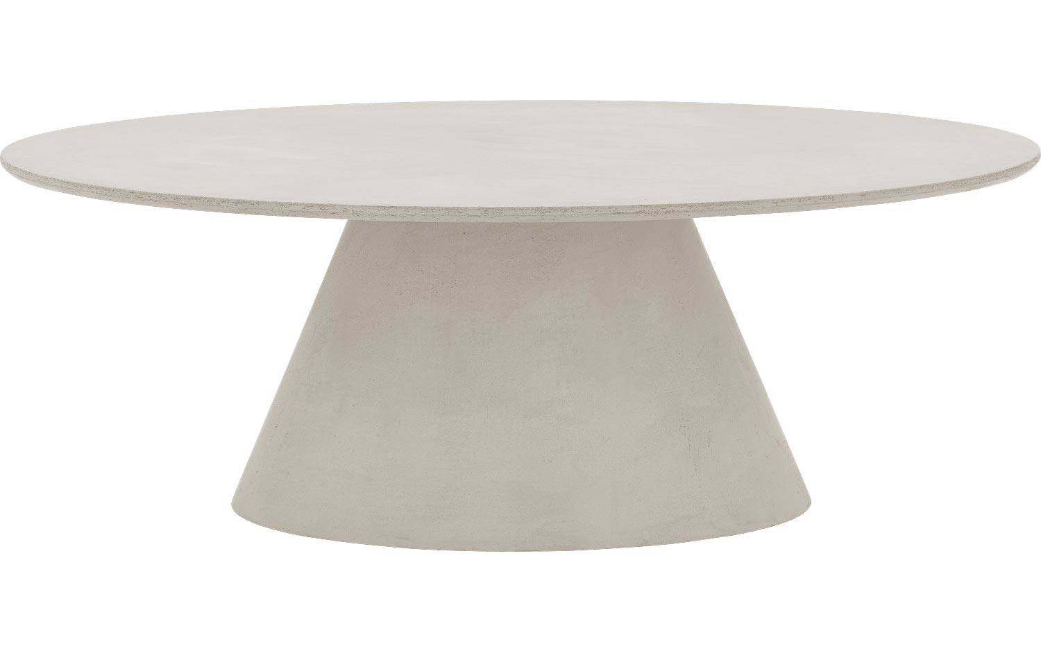 Bogard beton tafel ovaal | Light-grey