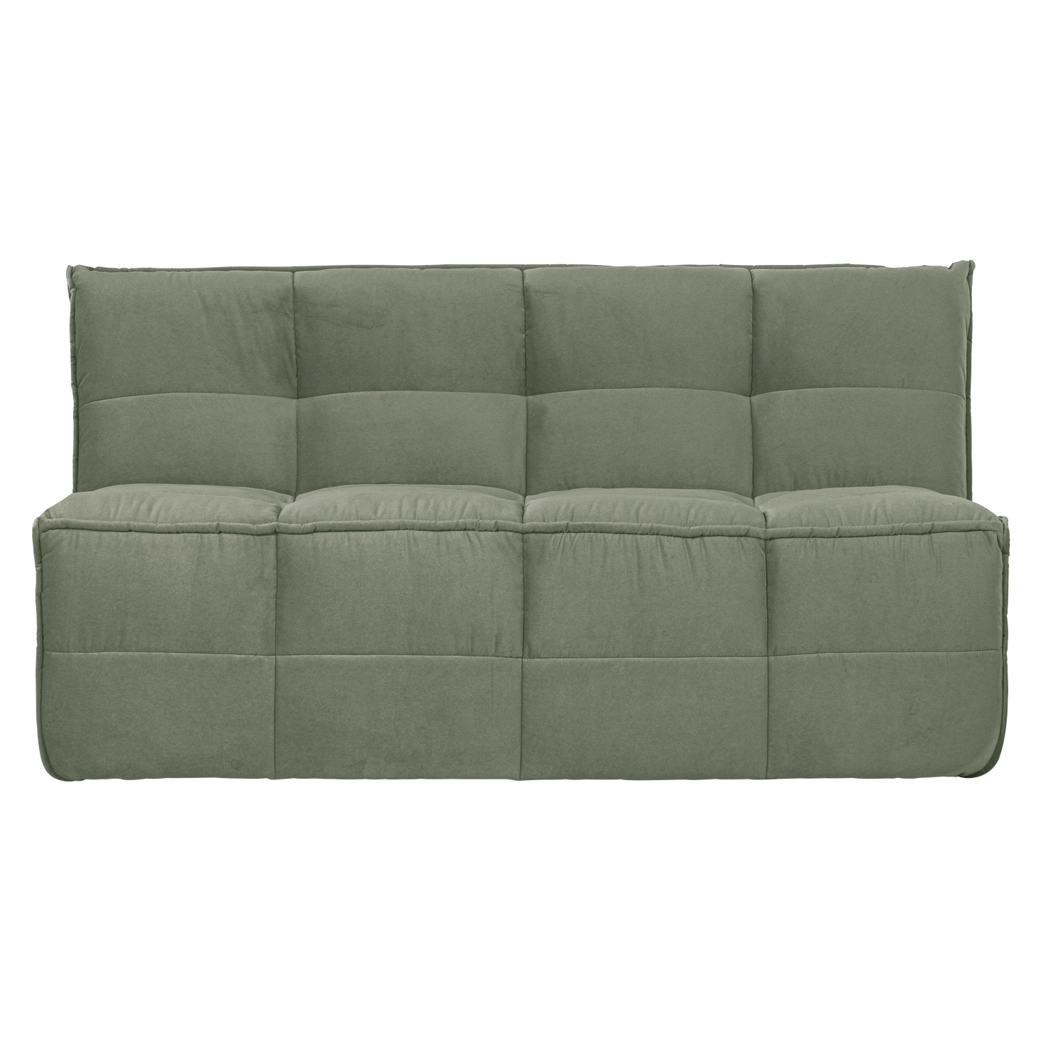 Cluster eetbankje met rugleuning boucle khaki bruin