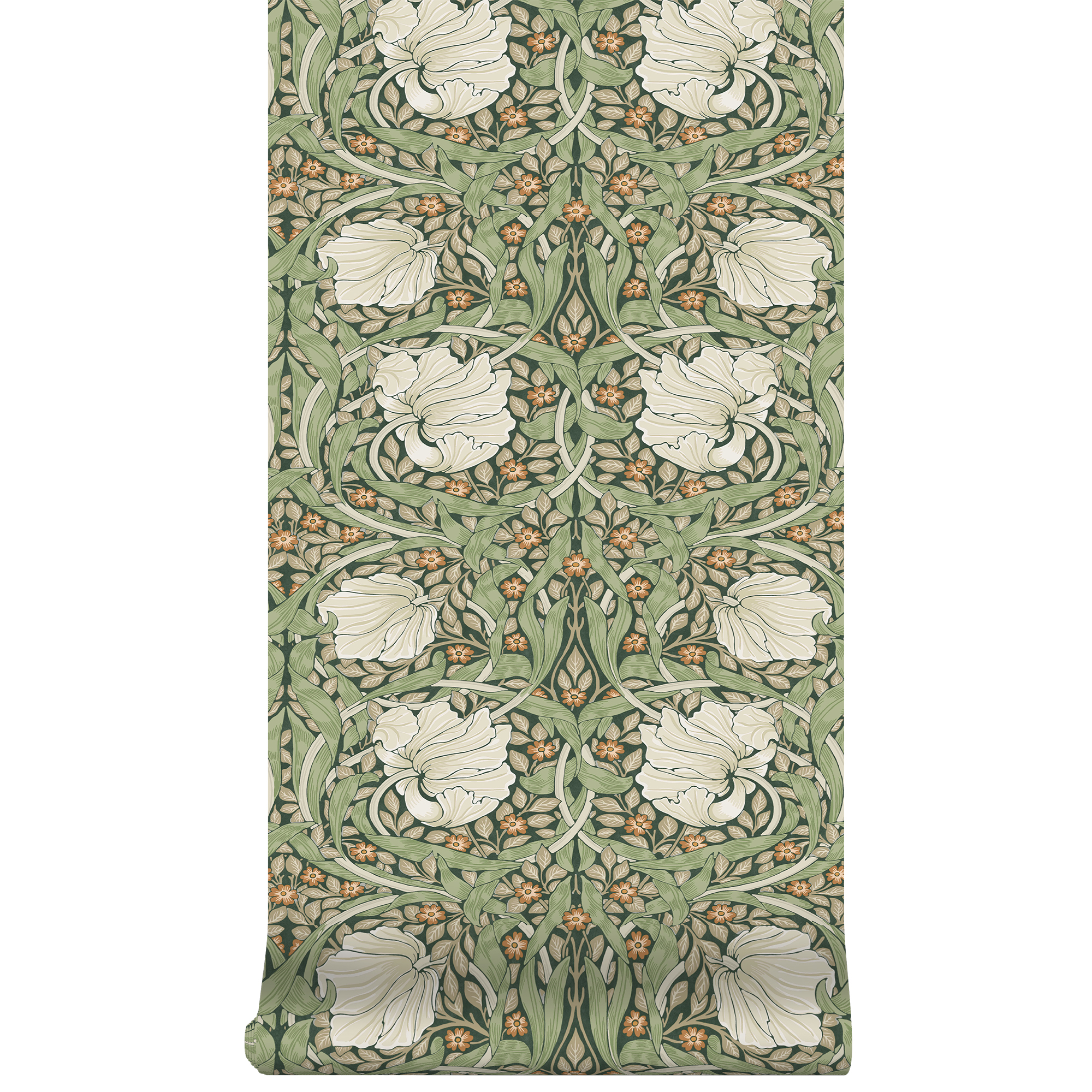 vliesbehang william morris at home pimpernel green