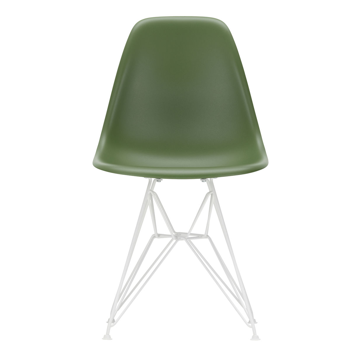 Vitra DSR RE eetkamerstoel wit onderstel