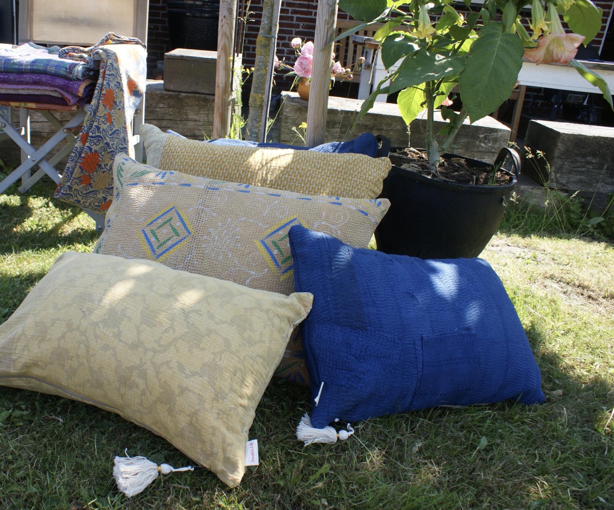 Kussen Kantha vintage 40x60 cm
