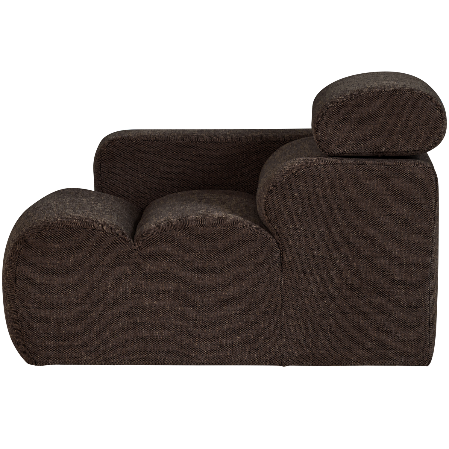 Novi 1-zits element arm links boucle karamelbruin